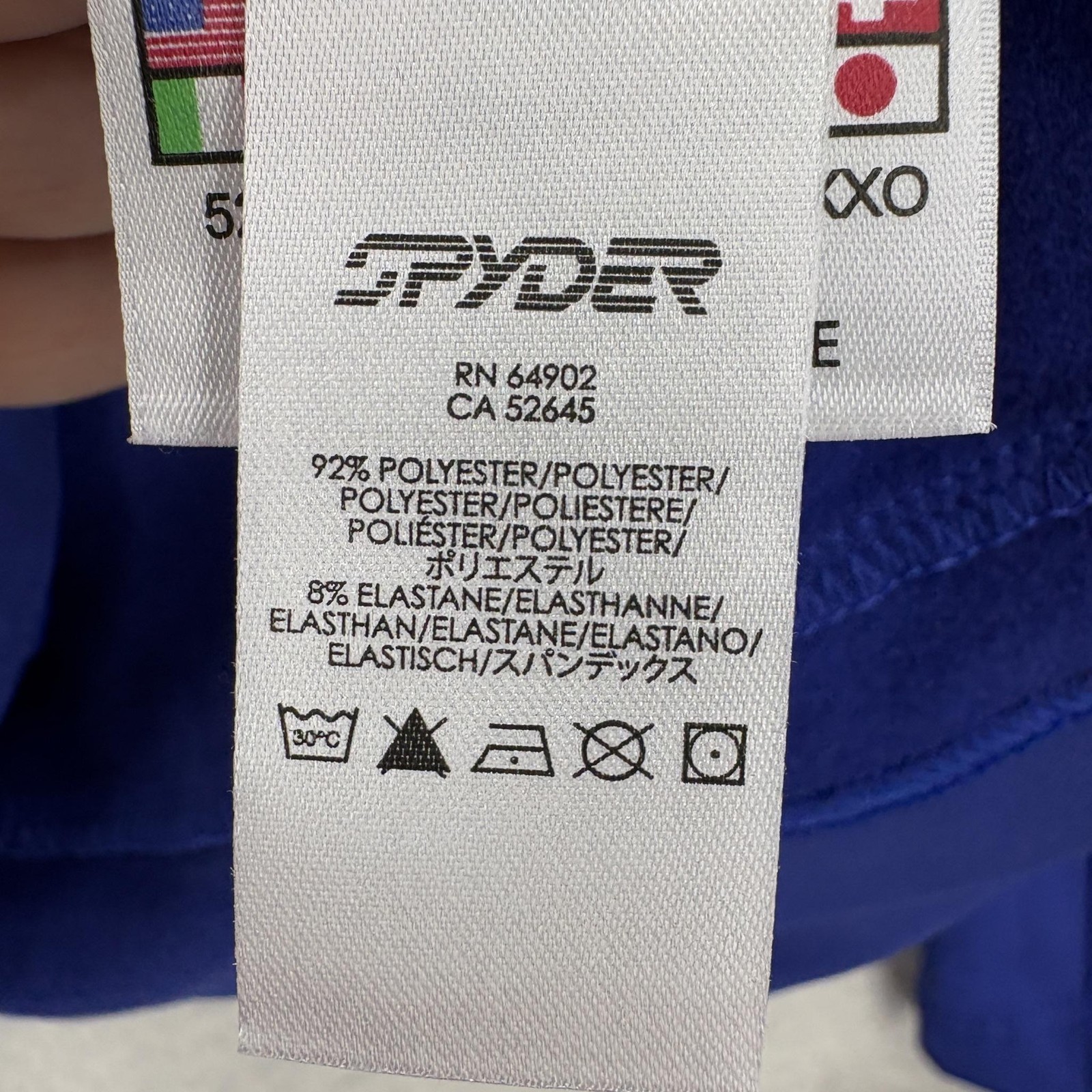 Spyder Savona Pullover Womens 16 Blue 1/4 Zip Mock Neck Ski Anthem Life Logo Gym