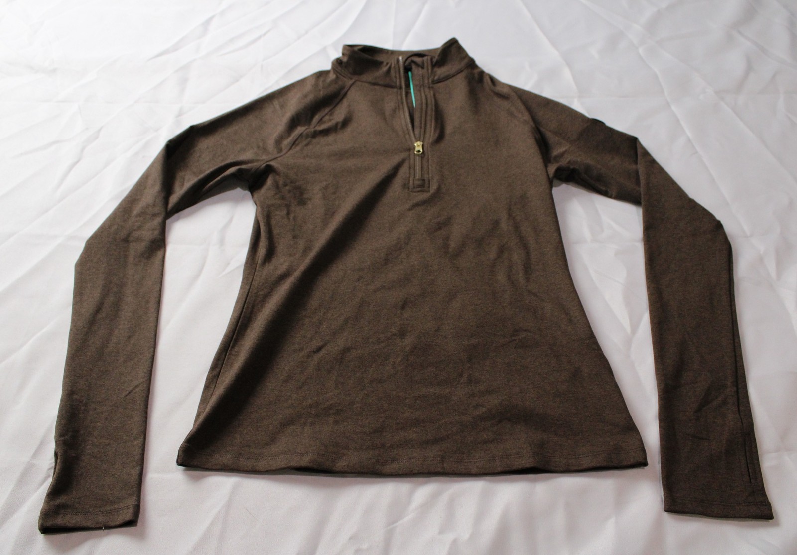 Varley Women’s Always Warm Half Zip Baselayer Top BE5 Deep Chocolate Marl Small