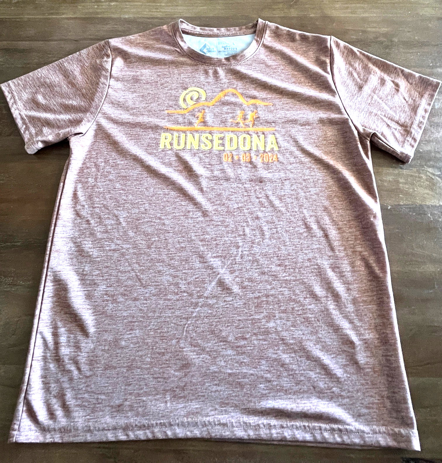 Leslie Jordan Running Shirt RunSedona Heather Marquis Mens Size M Medium