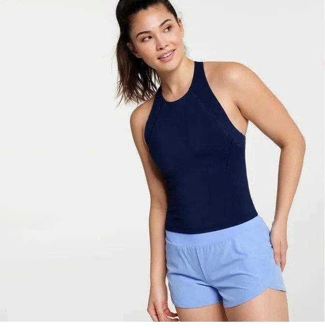 CALIA Women’s Inspire High Neck Tank Opulent Blue Size XS