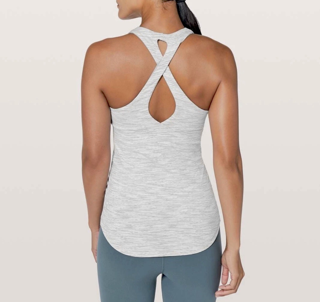 Lululemon – size 6 – Sweat Reps 2 In 1 Tank Wee Are From Space Nimbus Battleship
