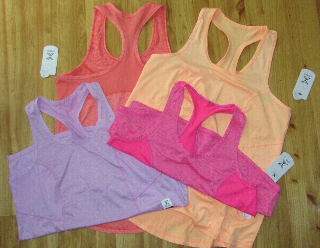Xersion Everair S Performance Racer Tank Top NWT Womens Multi Color U Choose