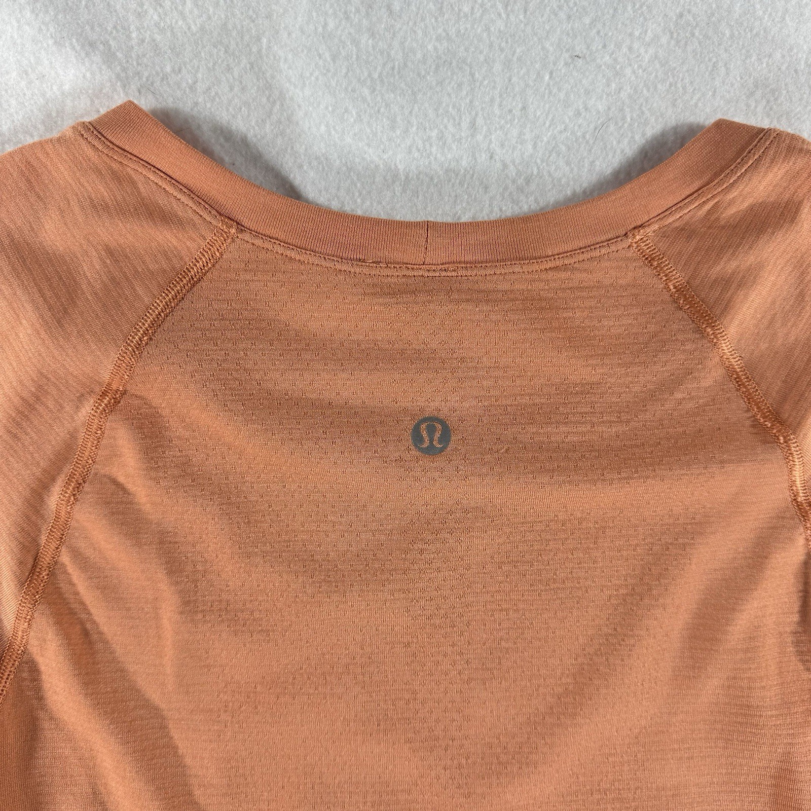 Swiftly Long Sleeve Crew Neck Top Rust clay runner workout gym winter stretch 6