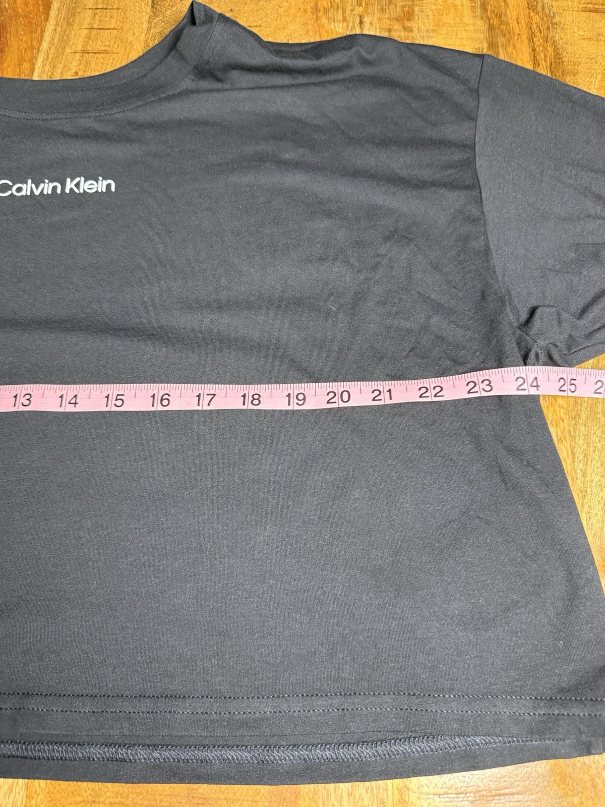 Calvin Klein Performance Crop Top Large Black Long Sleeve Moisture Wicking NWT