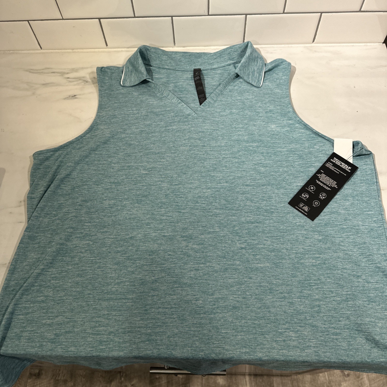 NWT! Skechers Go Dri SWIFT CLUB Women’s Sleeveless Polo Tank Size 3XL