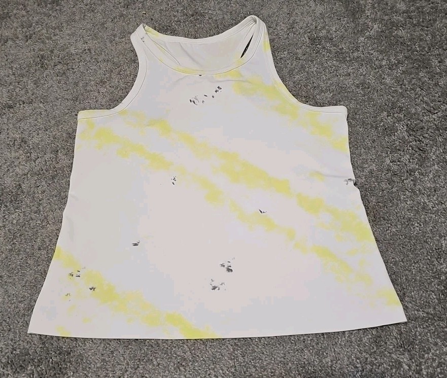 Lululemon Align Waist-Length Racerback Tank Top Cross Court Wash Electric Lemon