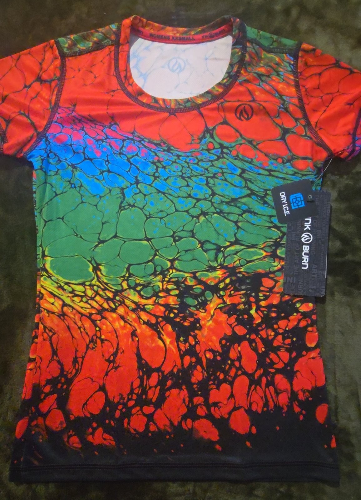 INKnBURN Playing with Fire Women’s Tech Shirt XXS – NWT Running Tee