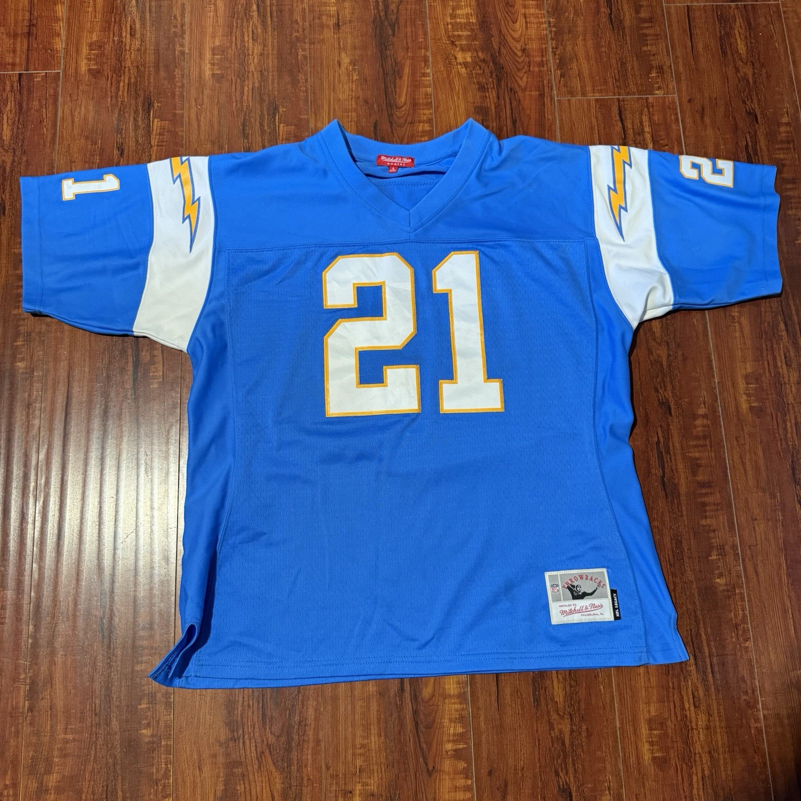 Ladanian Tomlinson Mitchell & Ness NFL Chargers Jersey Women’s Sz Lrg Preowned!