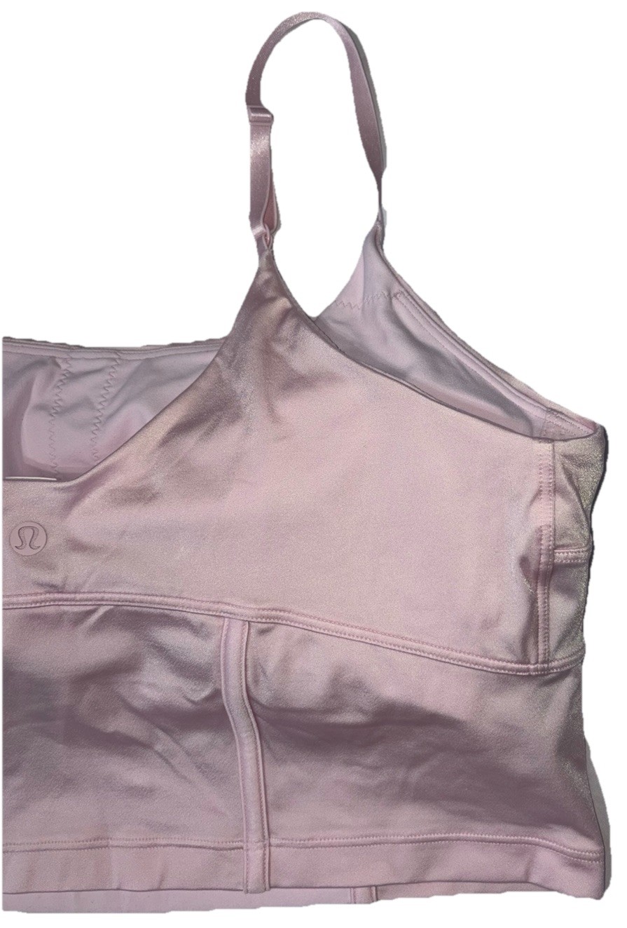 NWT💖LULULEMON💖SIZE 12💖ALIGN TANK C/D*SATIN💖ADJUSTS💖AUTHENTIC💖BLISSFUL PINK
