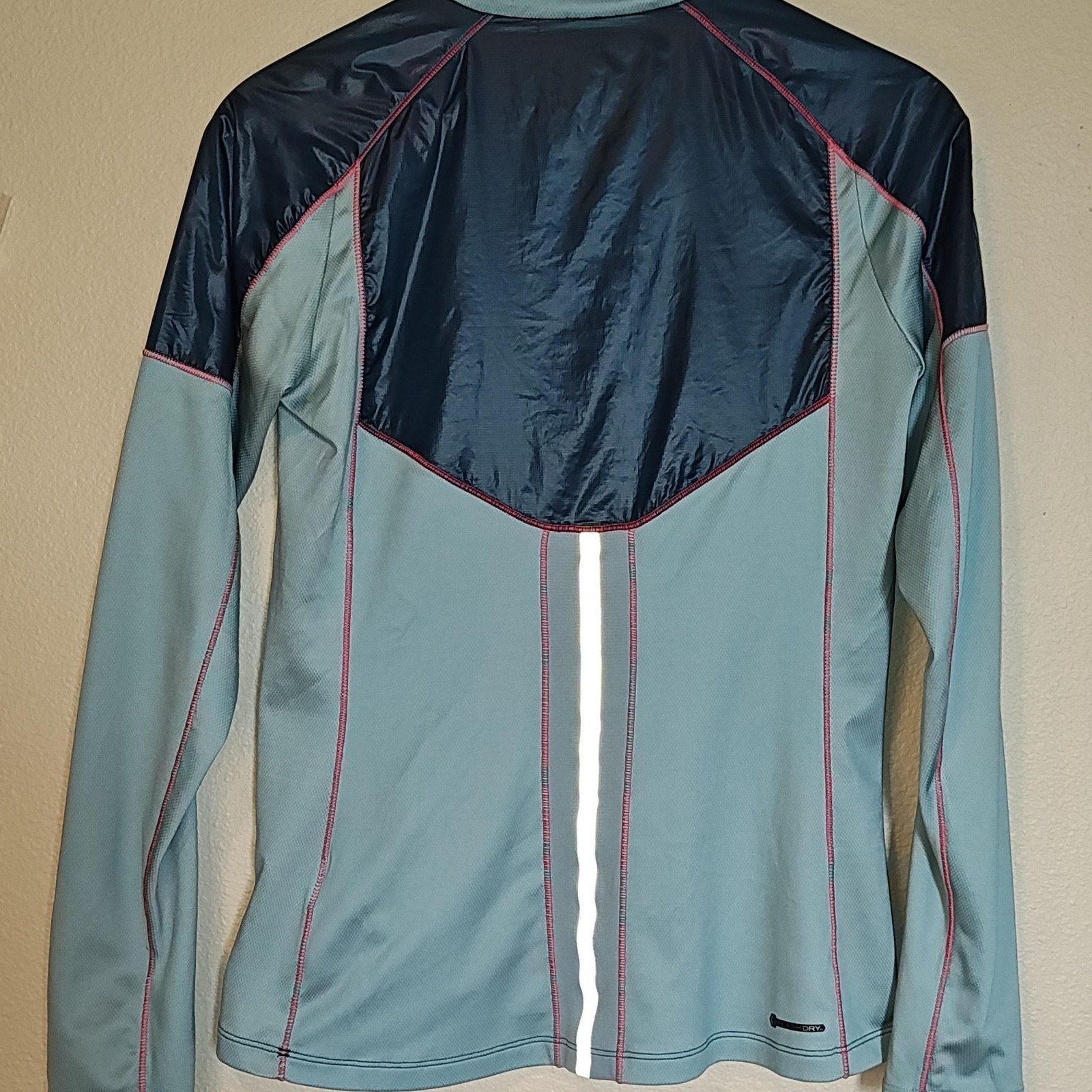 North Face Pullover Womens Small FlashDry Lightweight Running Reflective 1/4 Zip