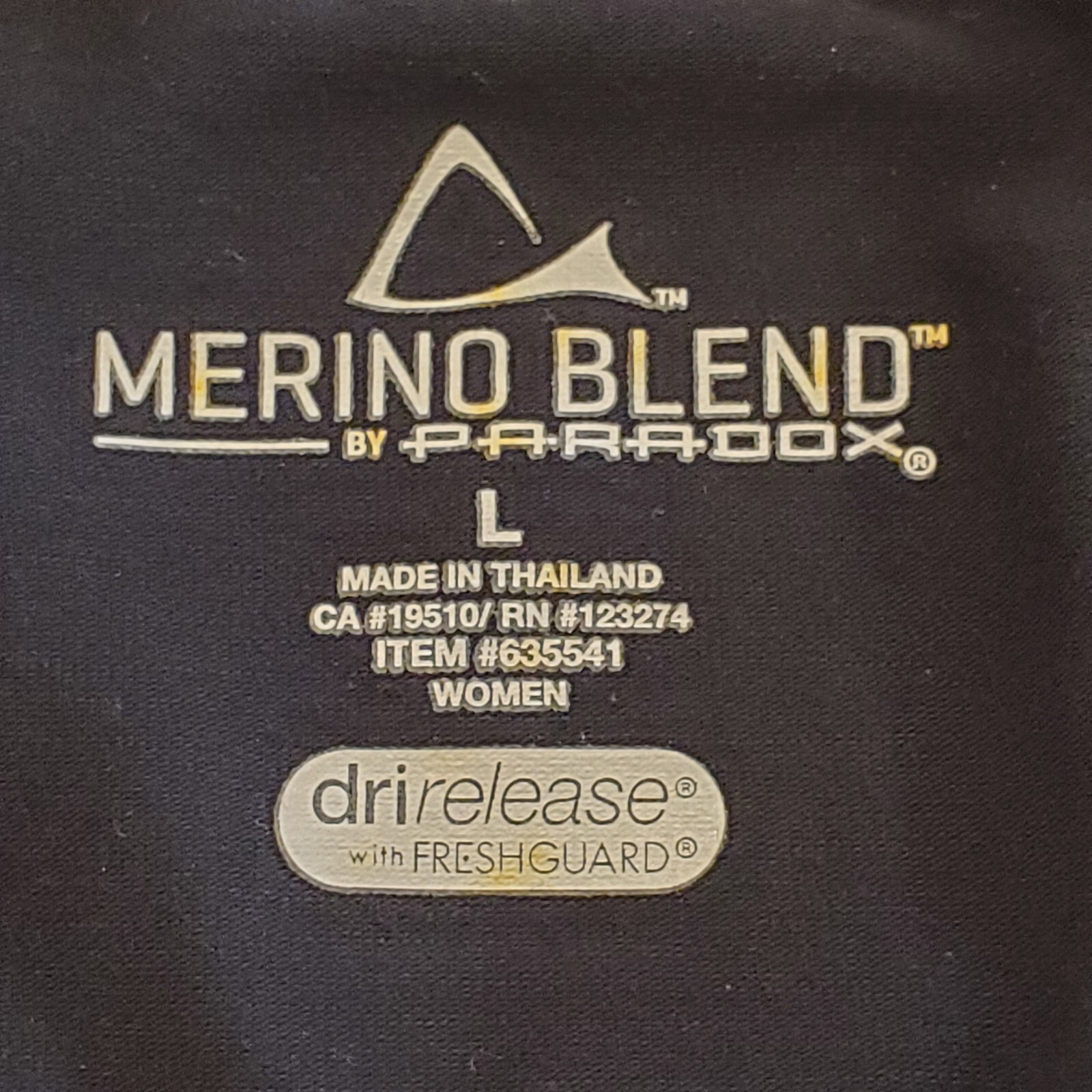 Merino Blend by Paradox Black Top Women’s Size Large 1/4 Zip Polyester Wool VGUC