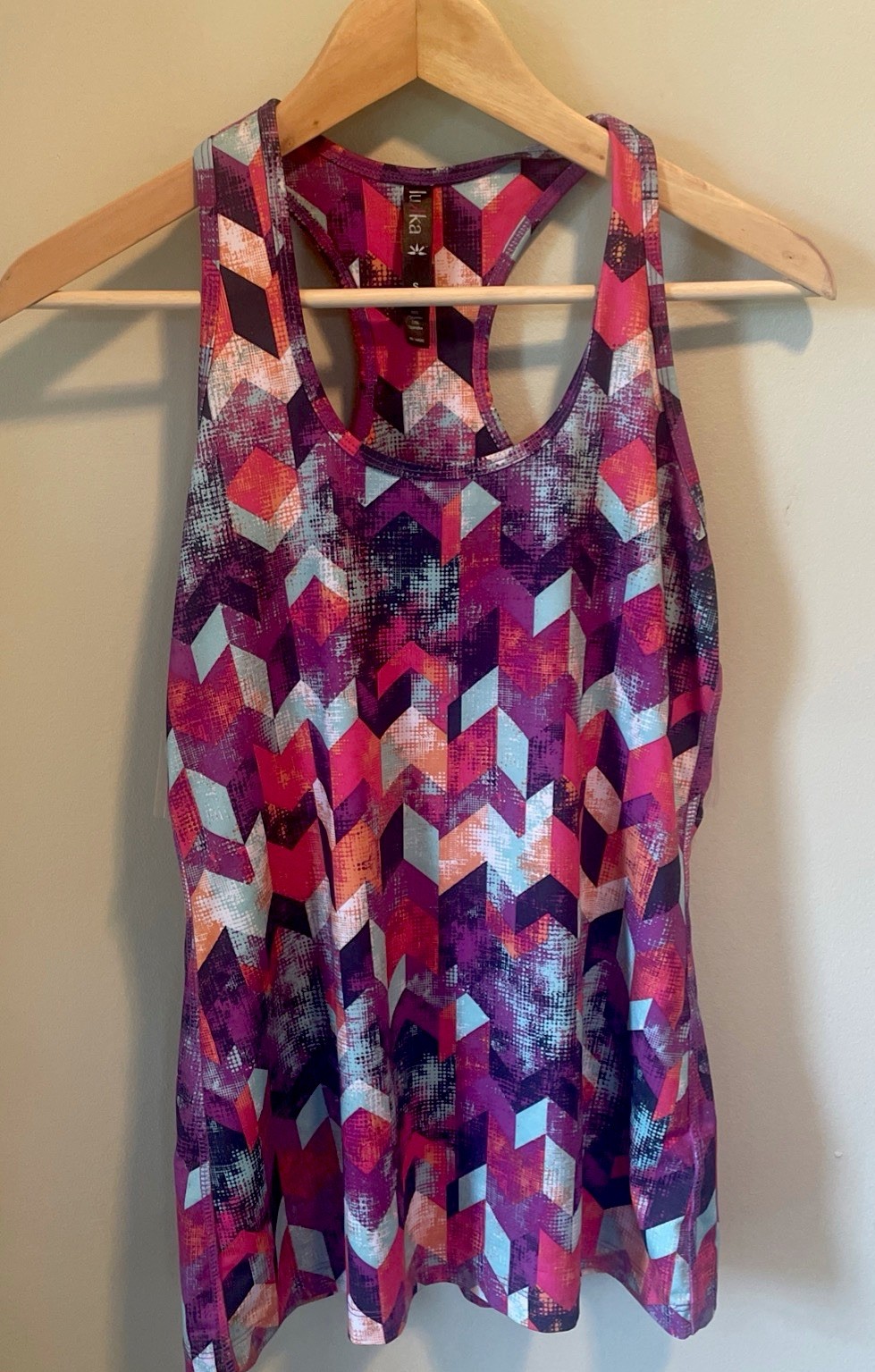 EUC Lukka Lux Racerback Tank Top PINK PURPLE BLACK WHITE AQUA PEACH SM