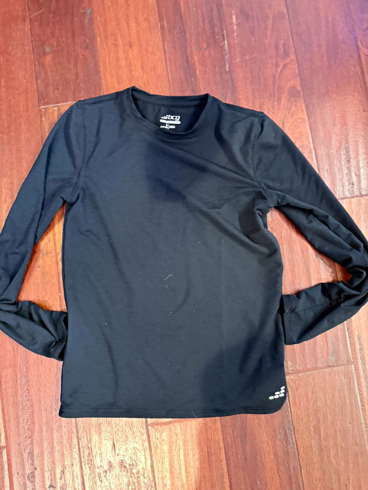 BCG Cold Weather women’s Compression Long Sleeve Crew Neck Shirt Black M