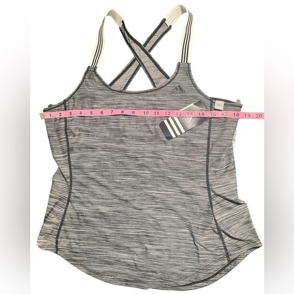 Adidas gray performance climalite x-back training Tank Top size Medium NWT