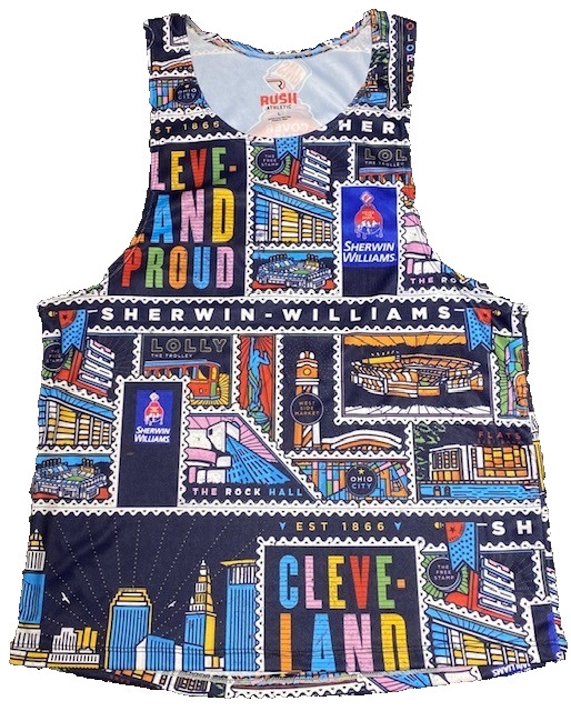 Rush Athletic Cleveland Themed Athletic Runners Tank Top Sz Large