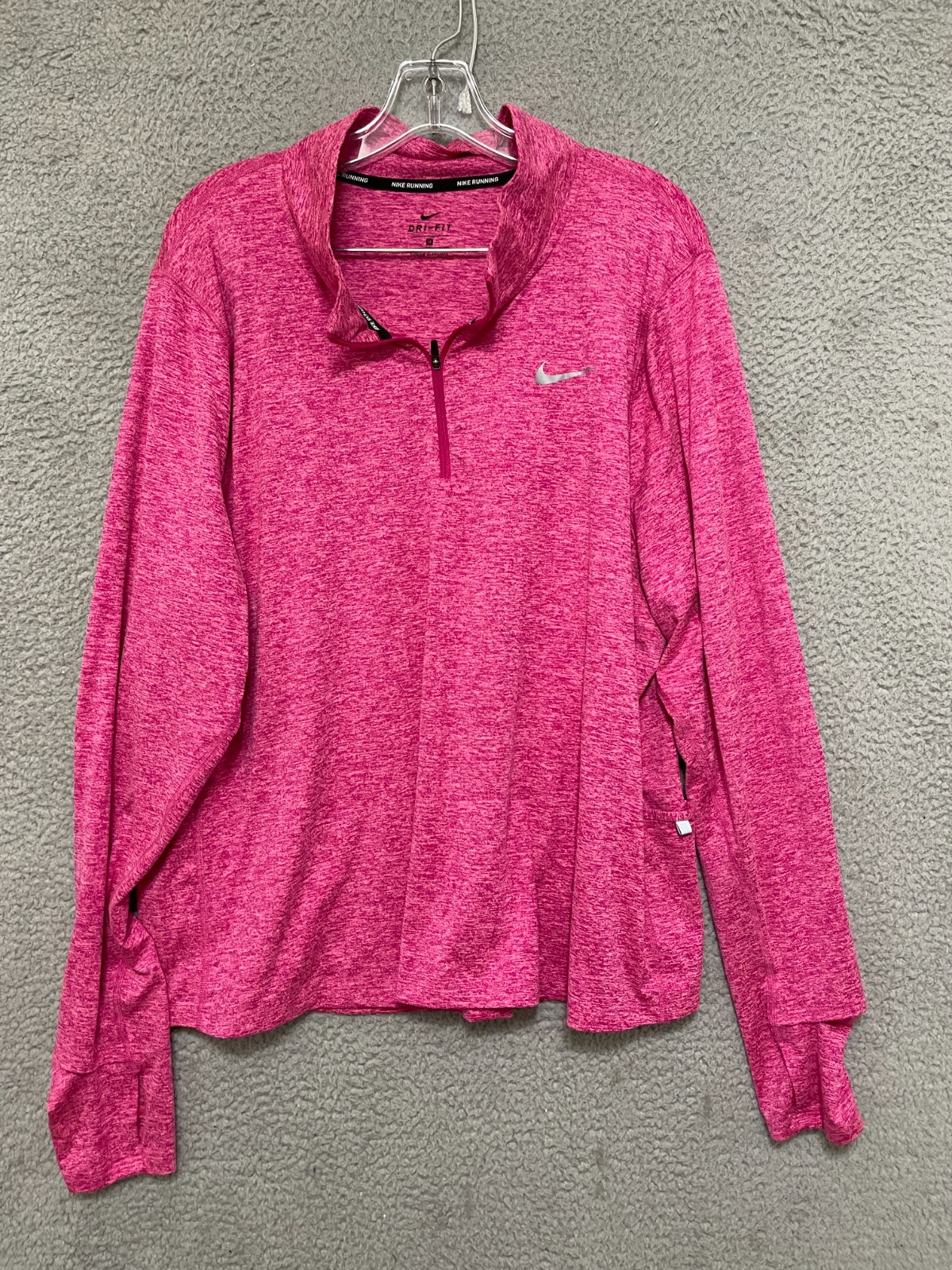 Nike Element Women’s Pink 1/2-Zip Running Top Size 1X Adult CZ2849-615