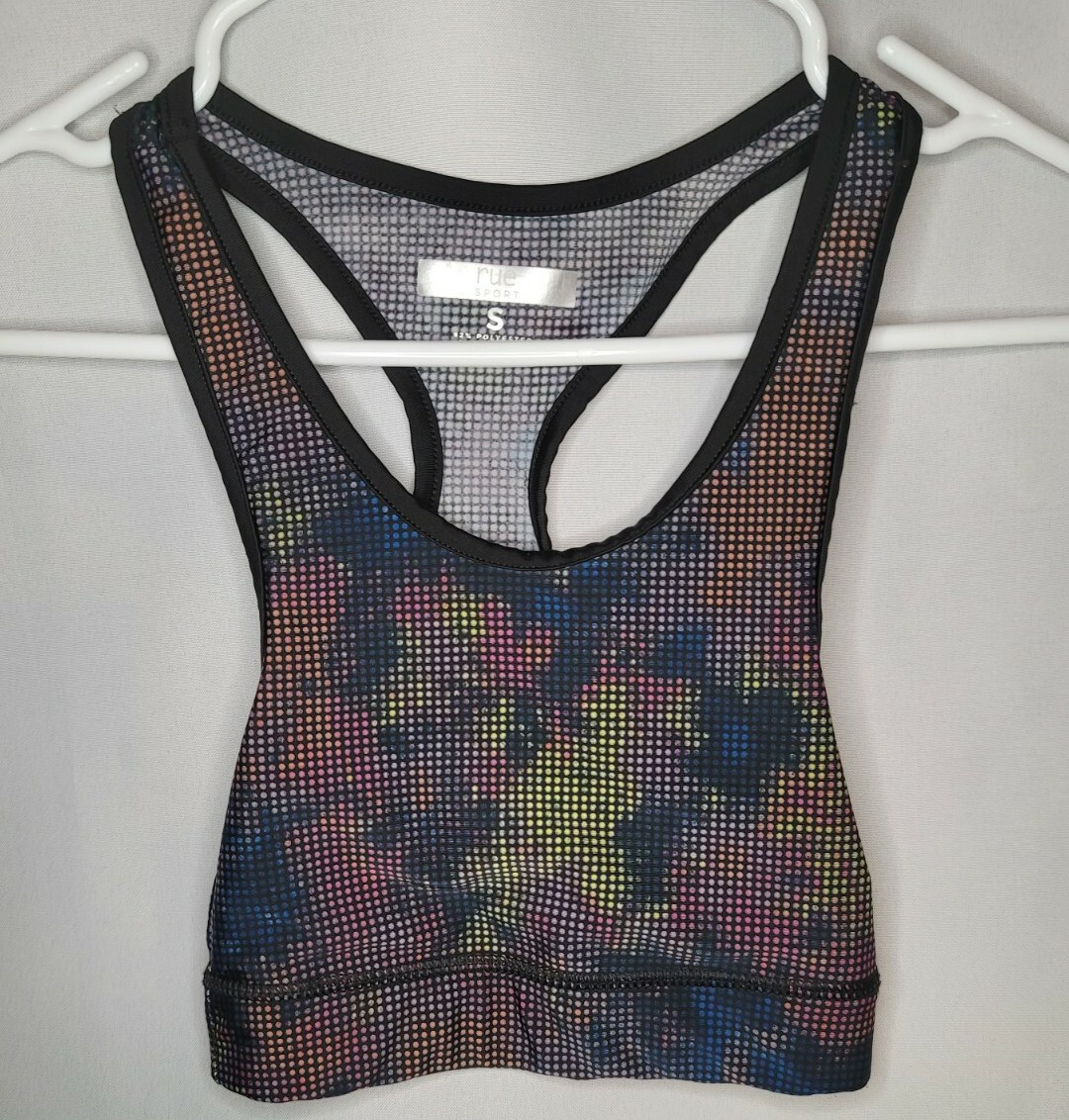 Rue 21 Sports Bra – Multicolor – Smooth Seams Compressed Fit – Size Small