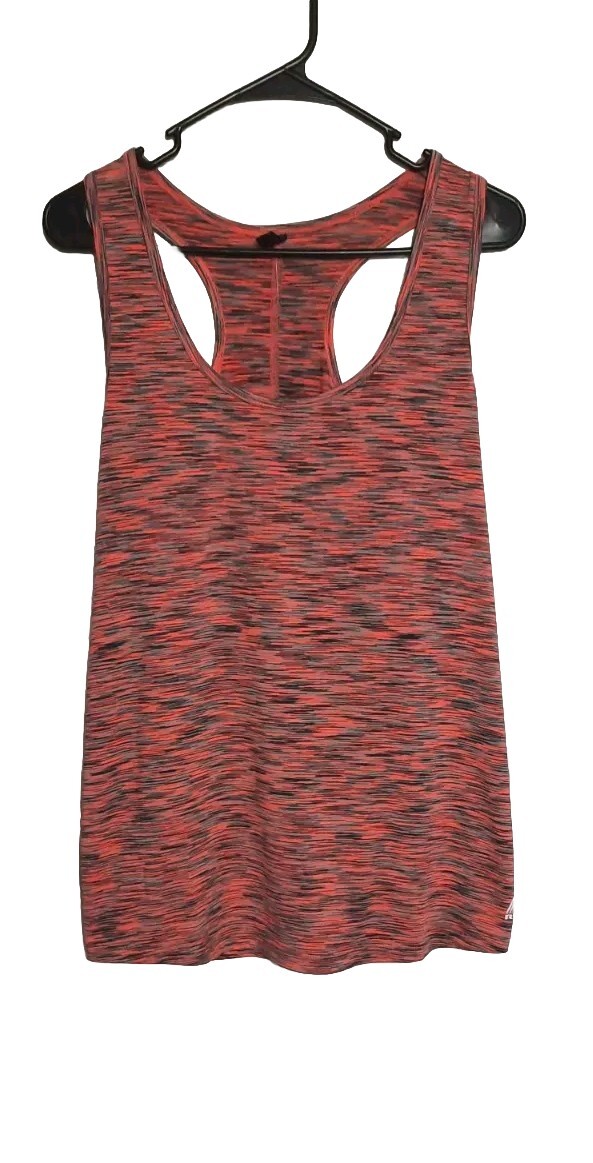 RBX Racerback Womens Athletic Tank Loose Fit Heathered Coral Gray Size Large