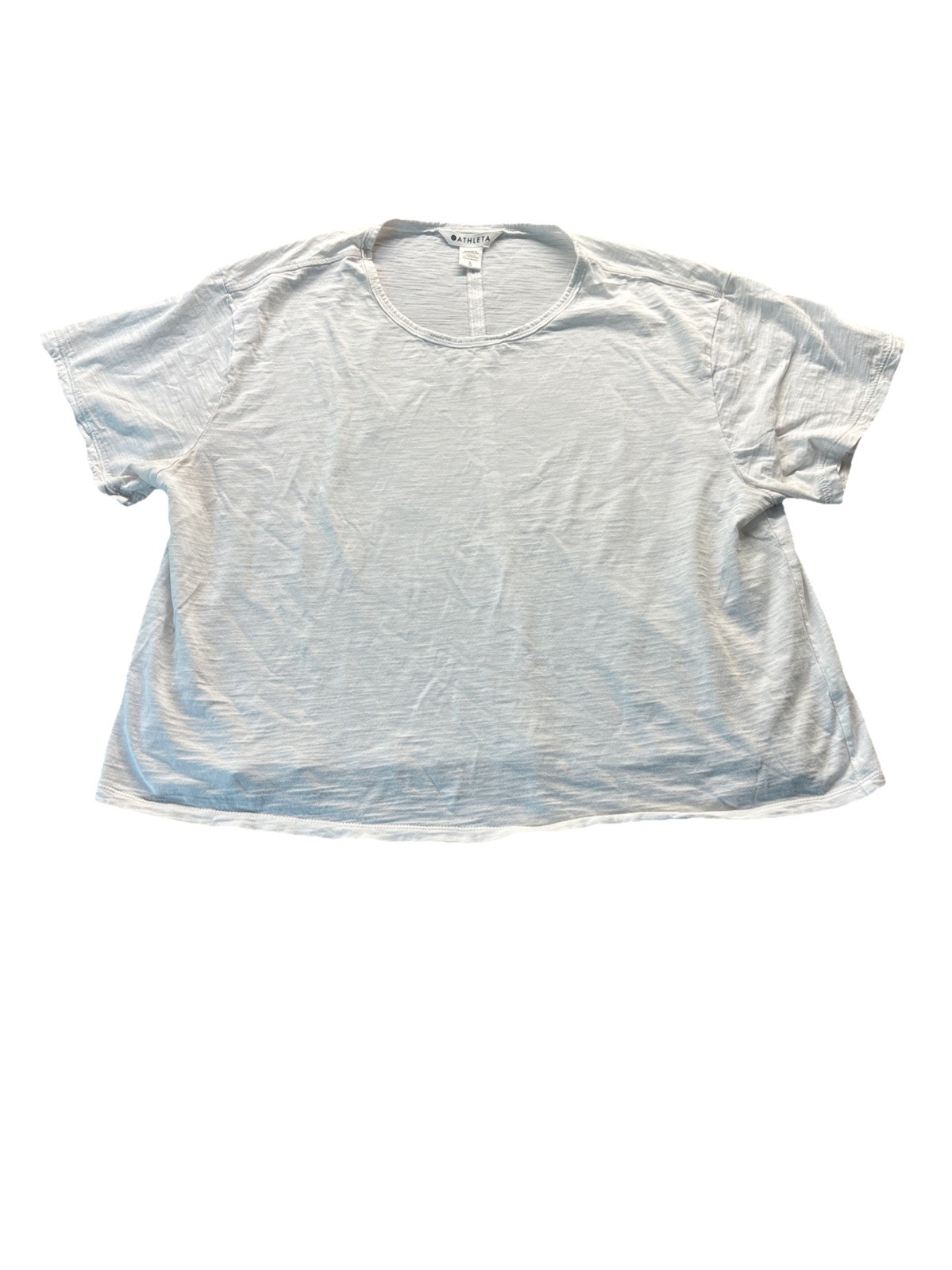 Athleta Essentials Cropped T-shirt, White, Size Large