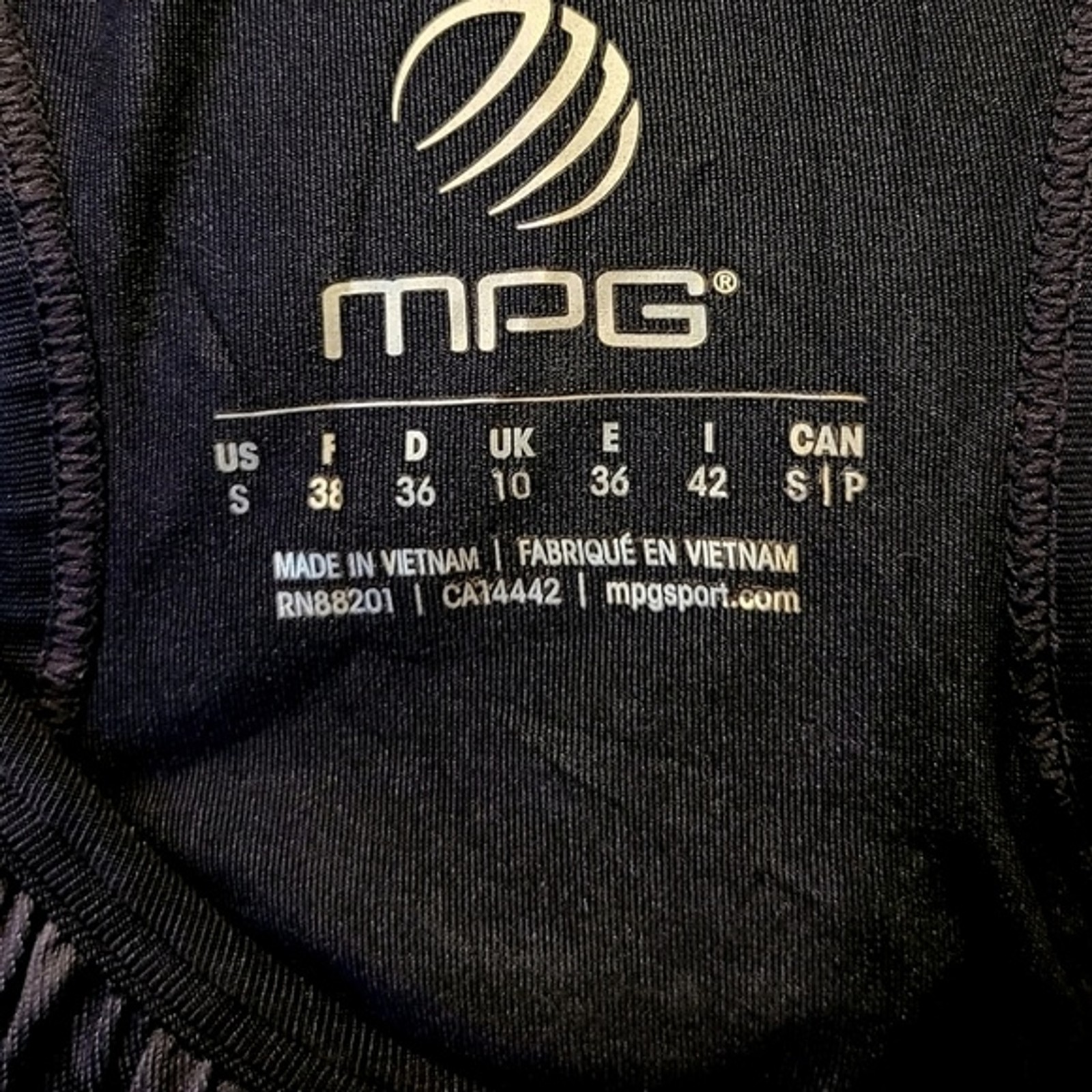 MPG Athletic Razorback Black/Gray Pullover Tank, Women’s Small