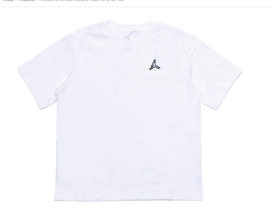 Nike Women’s Air Jordan Essentials T-Shirt White DM5029-100 h