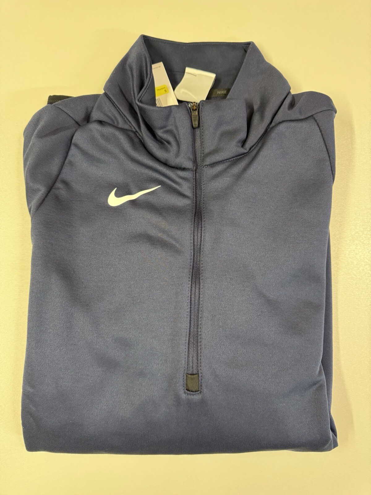 Nike CN9492-419 Blue DriFit Mens Sweatshirt Long Sleeve Training Zip Pullover