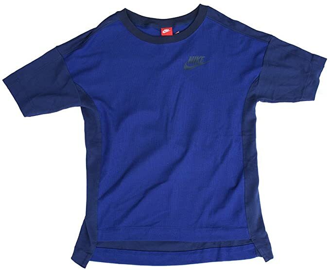 Nike NWT Women’s S Navy & Royal Rally 100% Cotton Pique Knit Tunic Top Shirt