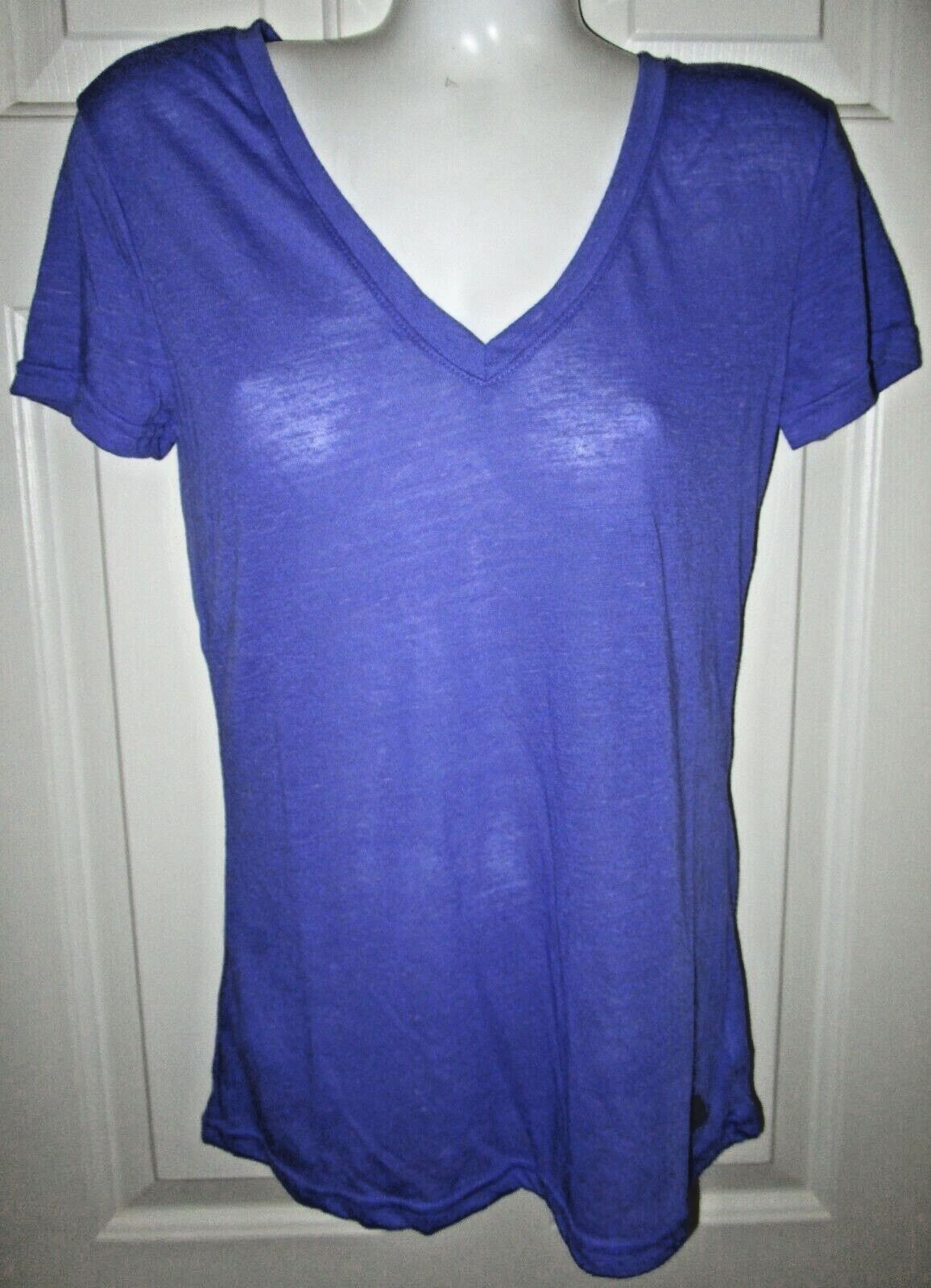 ADIDAS~X-SMALL 0 2~Blue Regular Fit Short Sleeve Vintage Tee T-Shirt