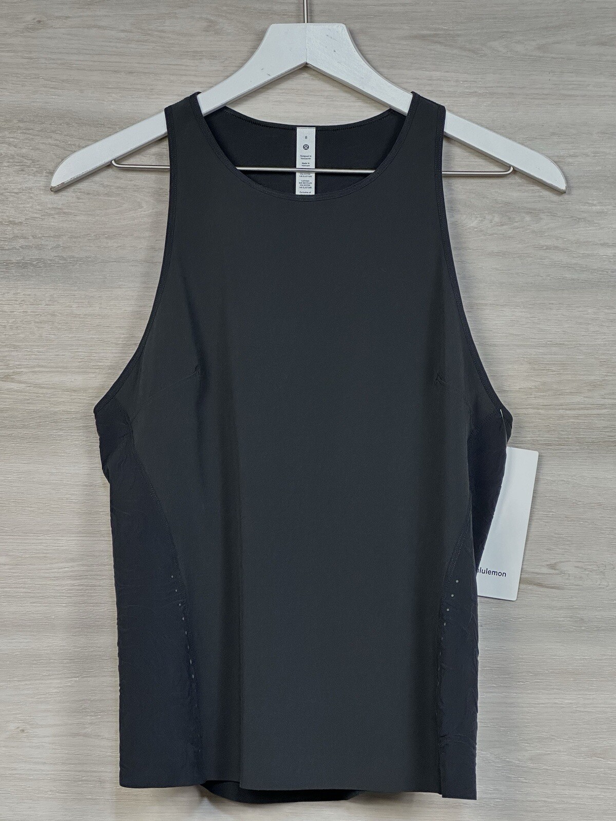 Lululemon Lightweight Stretch Run Tank Airflow Textured Fabric Size 8 INSE 04049