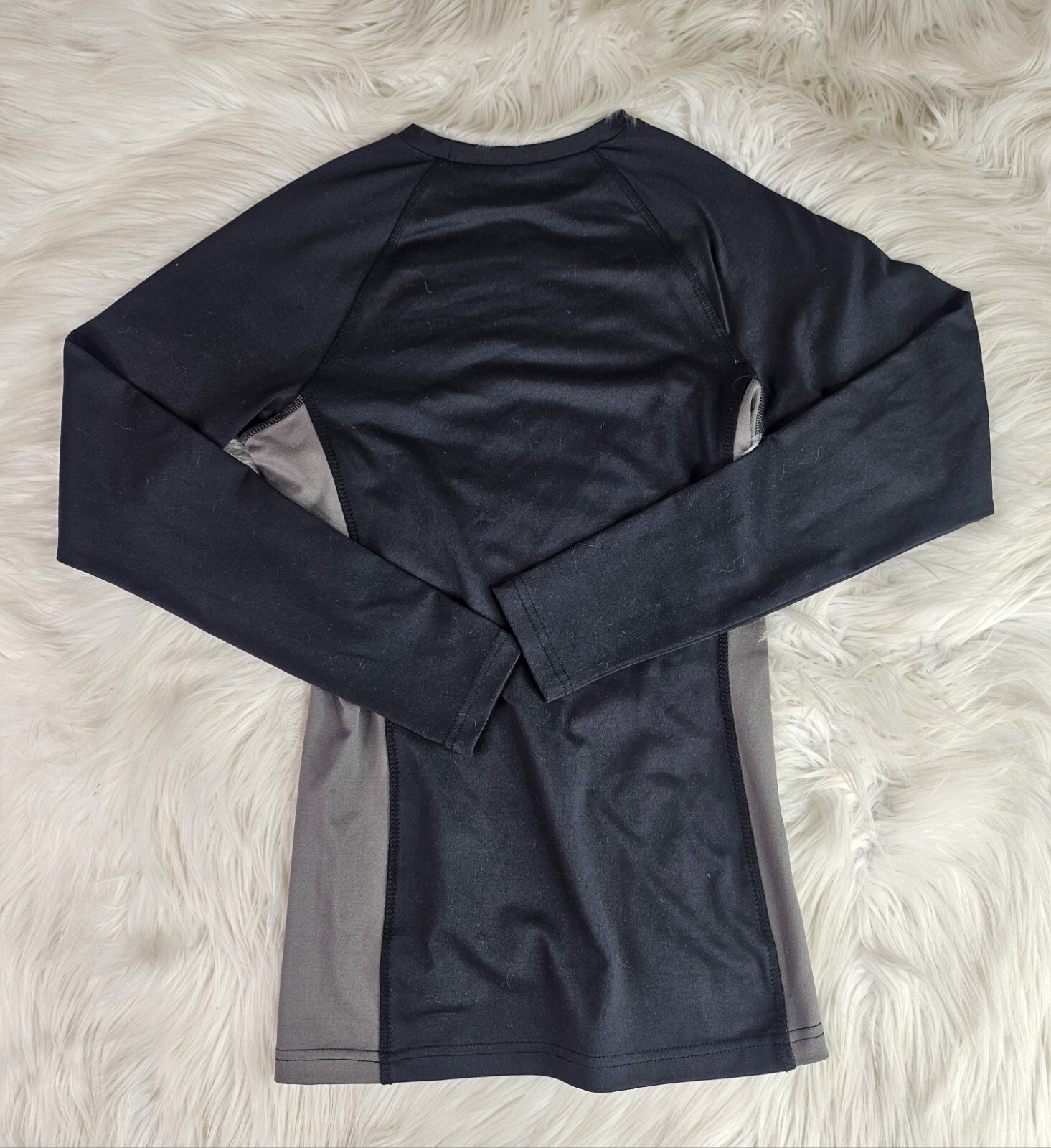 Active By Old Navy Fitted Long Sleeve Black Gray (S)