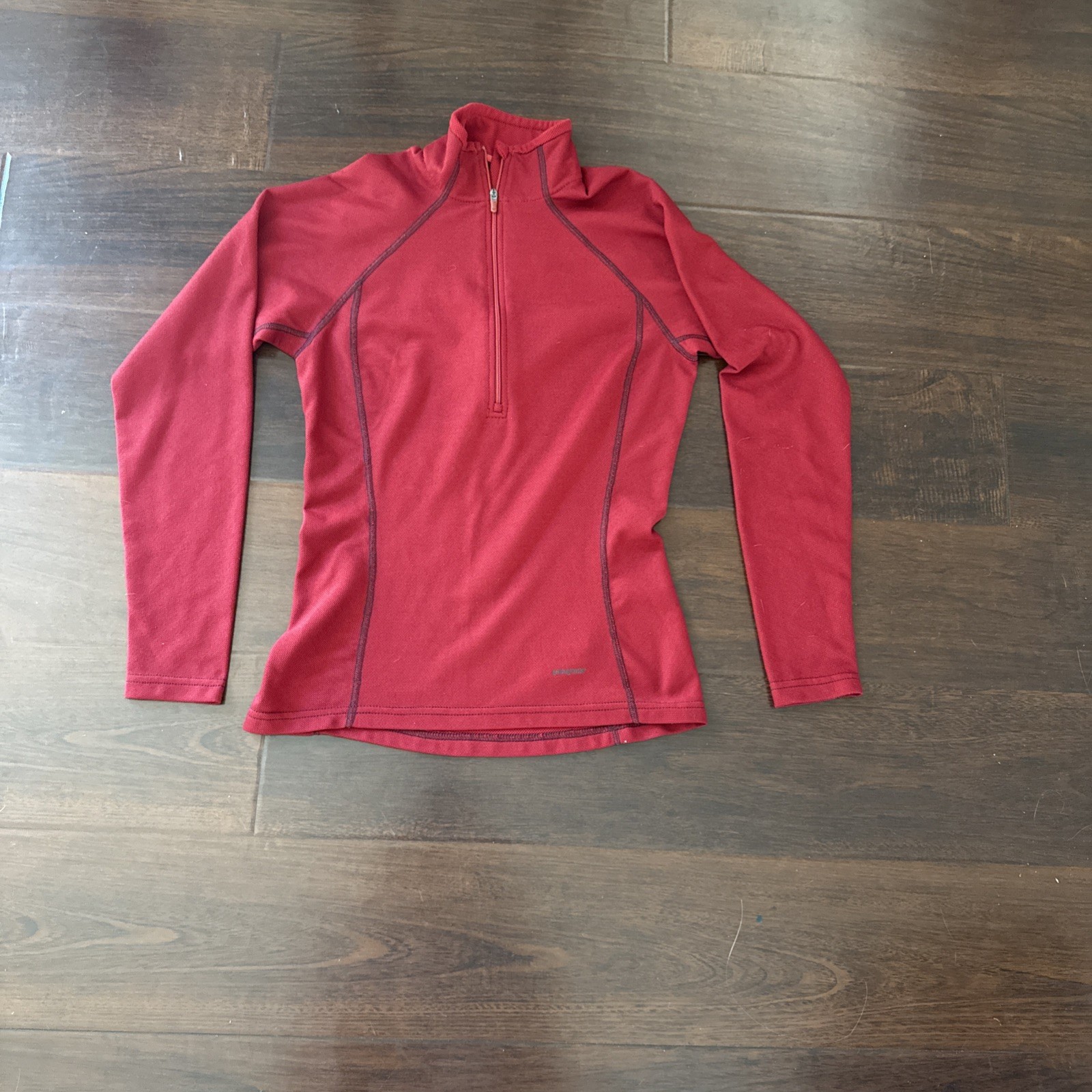 Patagonia Womens Thermal Weight Capilene Baselayer 1/4 Zip Sz XS Hike Camp Trail