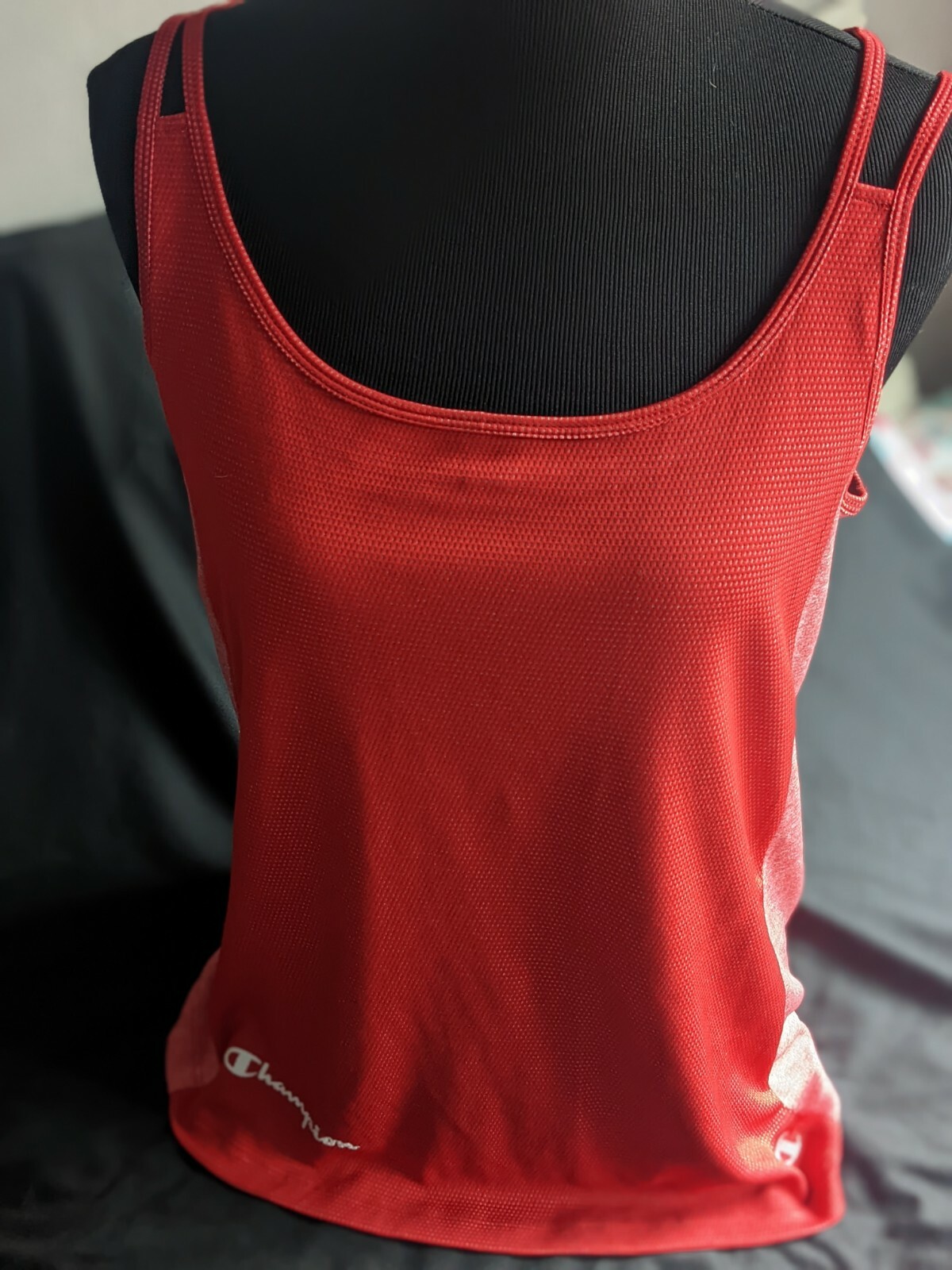 WOMENS CHAMPION TANK TOP MEDIUM LOOSE FIT/DOUBLE STRAP/CARDINAL RED New with tag