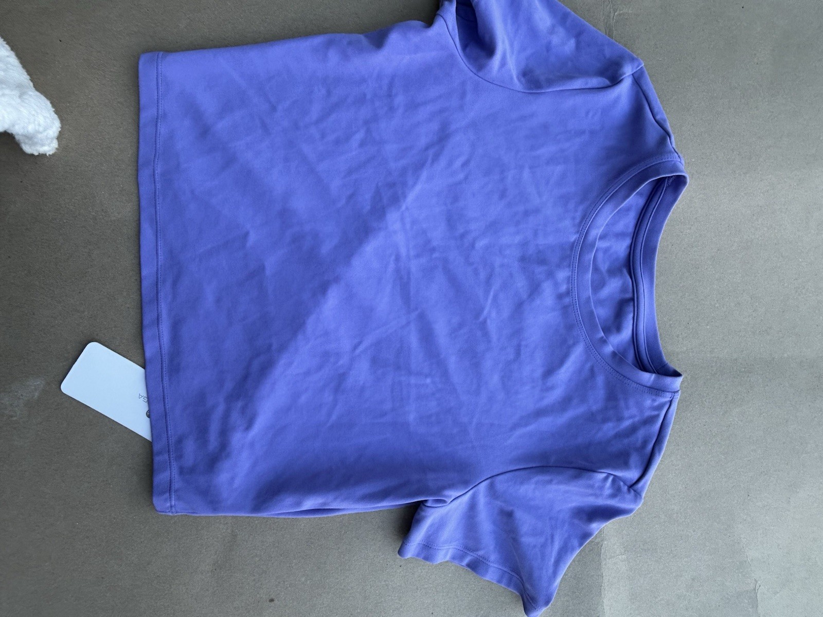 CRZ YOGA DARK LAVENDER PURPLE Cropped Short Sleeve SIZE S