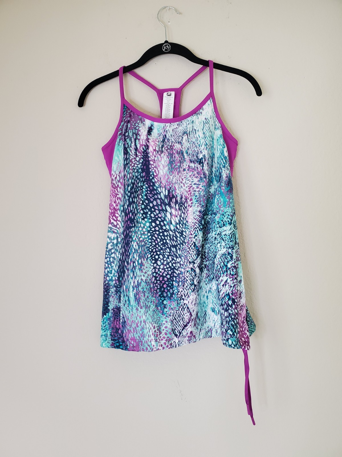 Fabletics Womens Tank Top Built In Bra orchid Purple Multicolor Sz XS Athletic