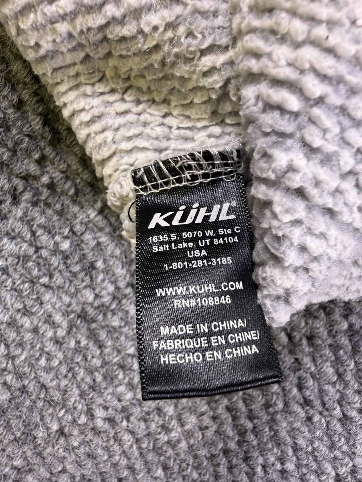 Kuhl Pullover Womens Medium Gray 1/4 Zip Fleece Outdoor Hiking Long Sleeve
