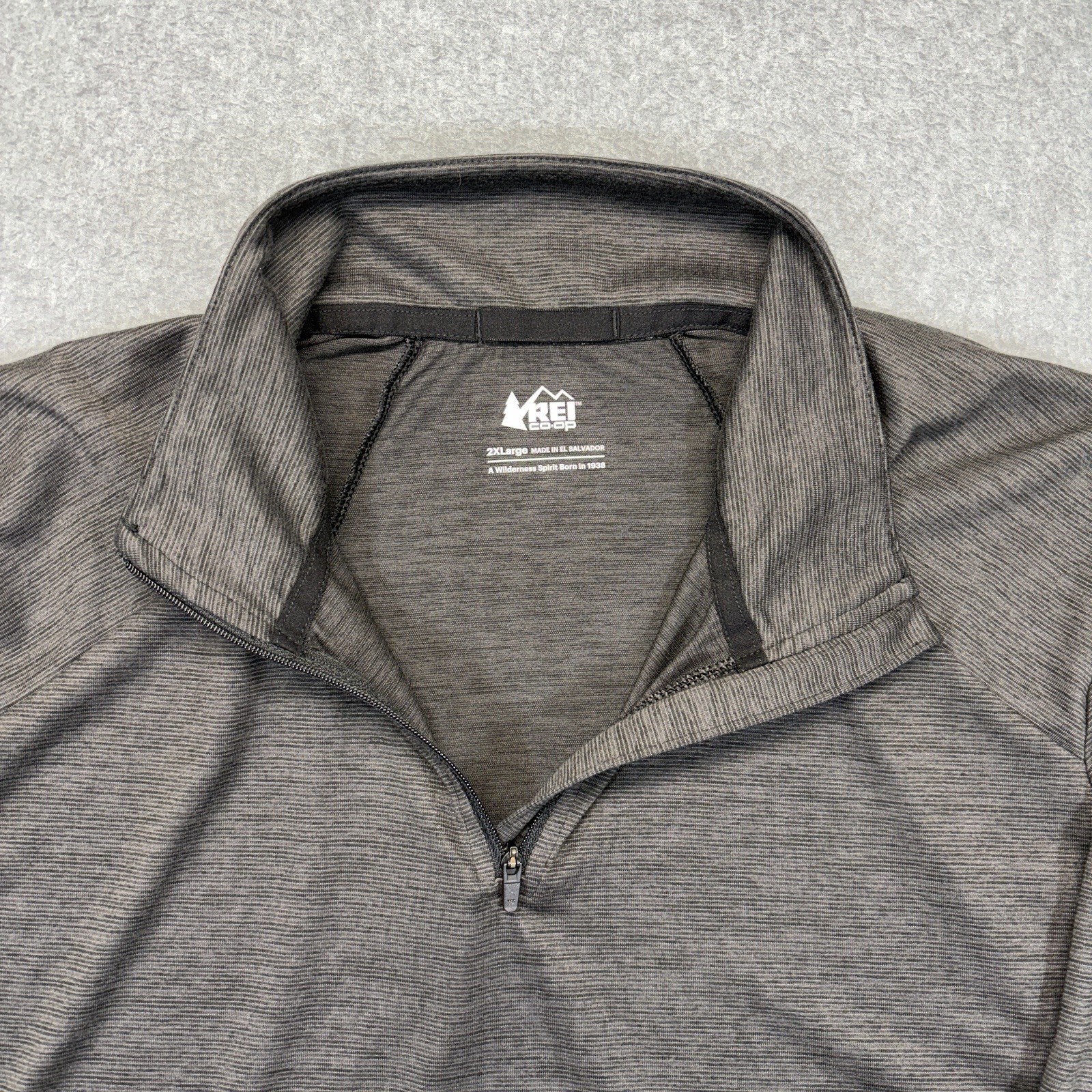 REI Co-Op 1/4 Zip Pullover Women’s XXL Gray Lightweight Athletic Thumbholes
