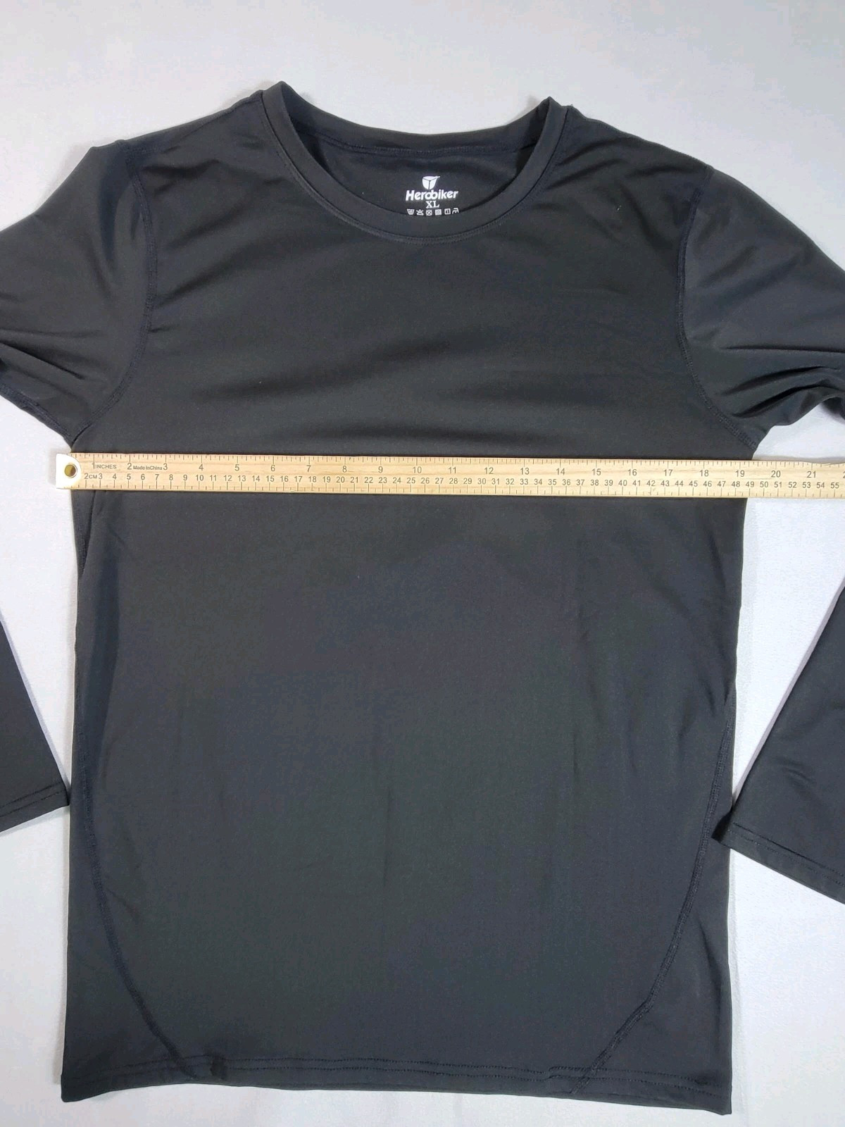 Herobiker Ultra Soft Base Layer Top Long Sleeve Shirt Womens Size XL Black