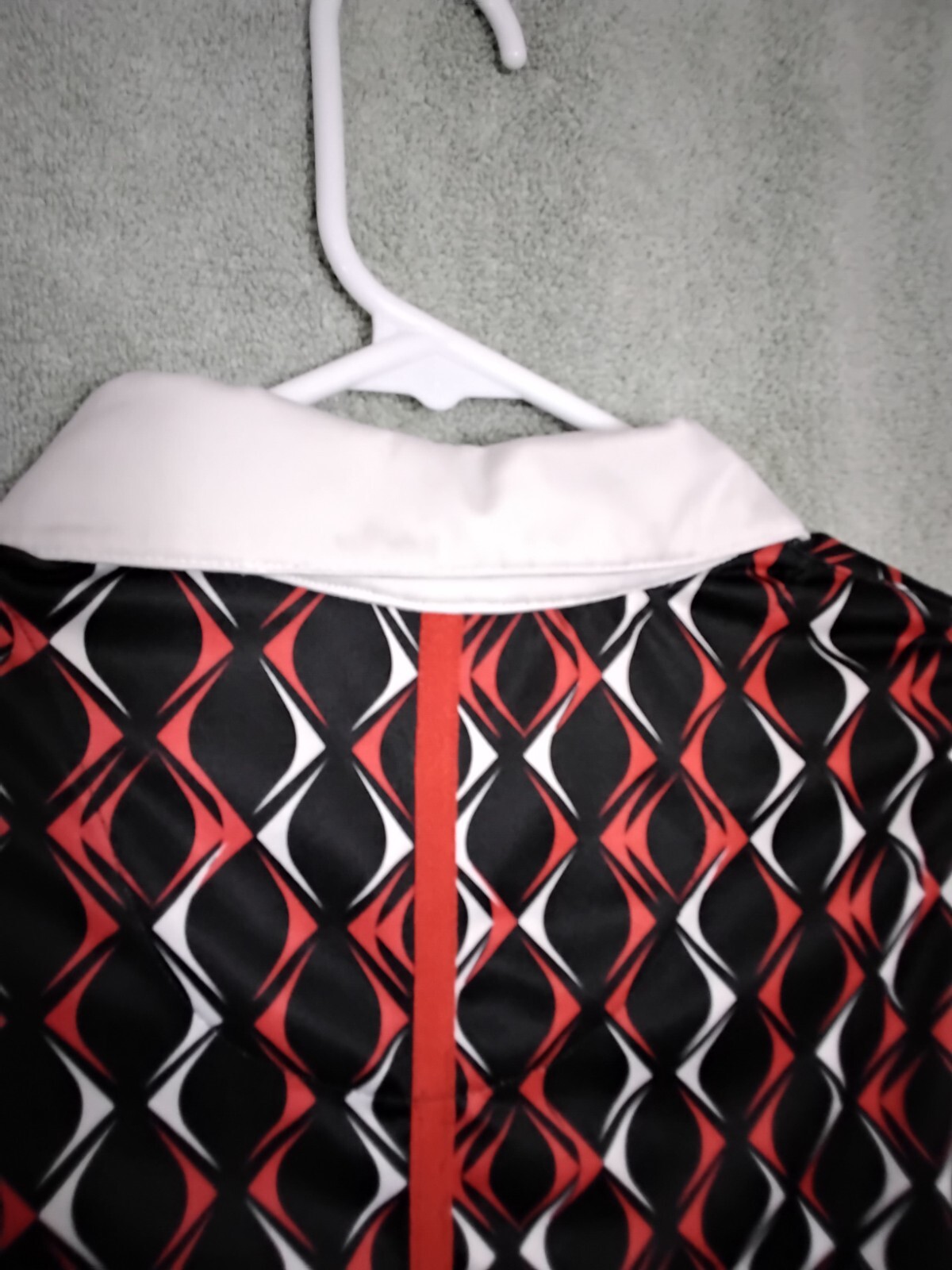 Tail Tech Performance Golf Womens Tank Top Size M Black Red Geometric Sleeveless