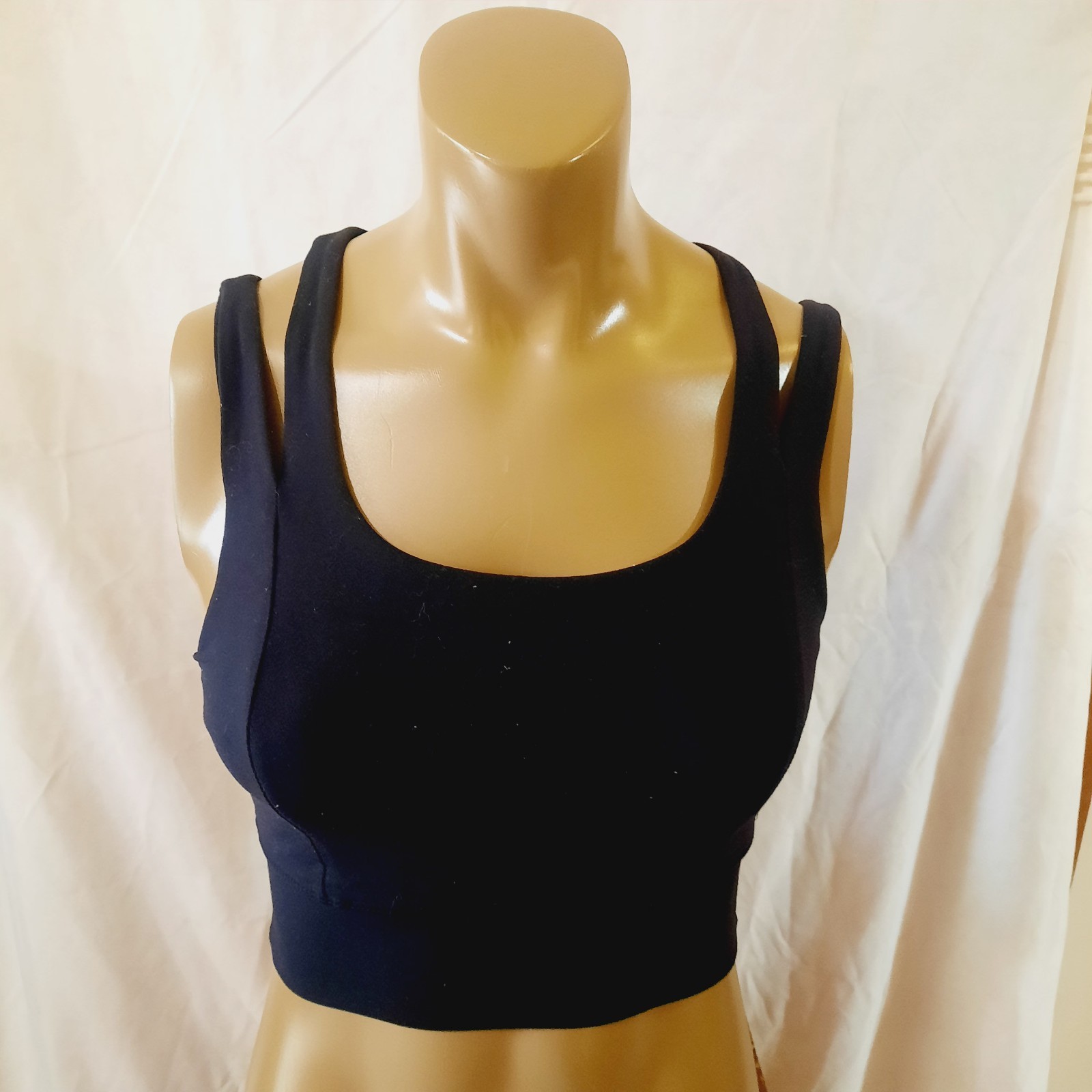 KiraGrace XS Made In USA Bra/Tank Luxury Activewear Athleisure Black