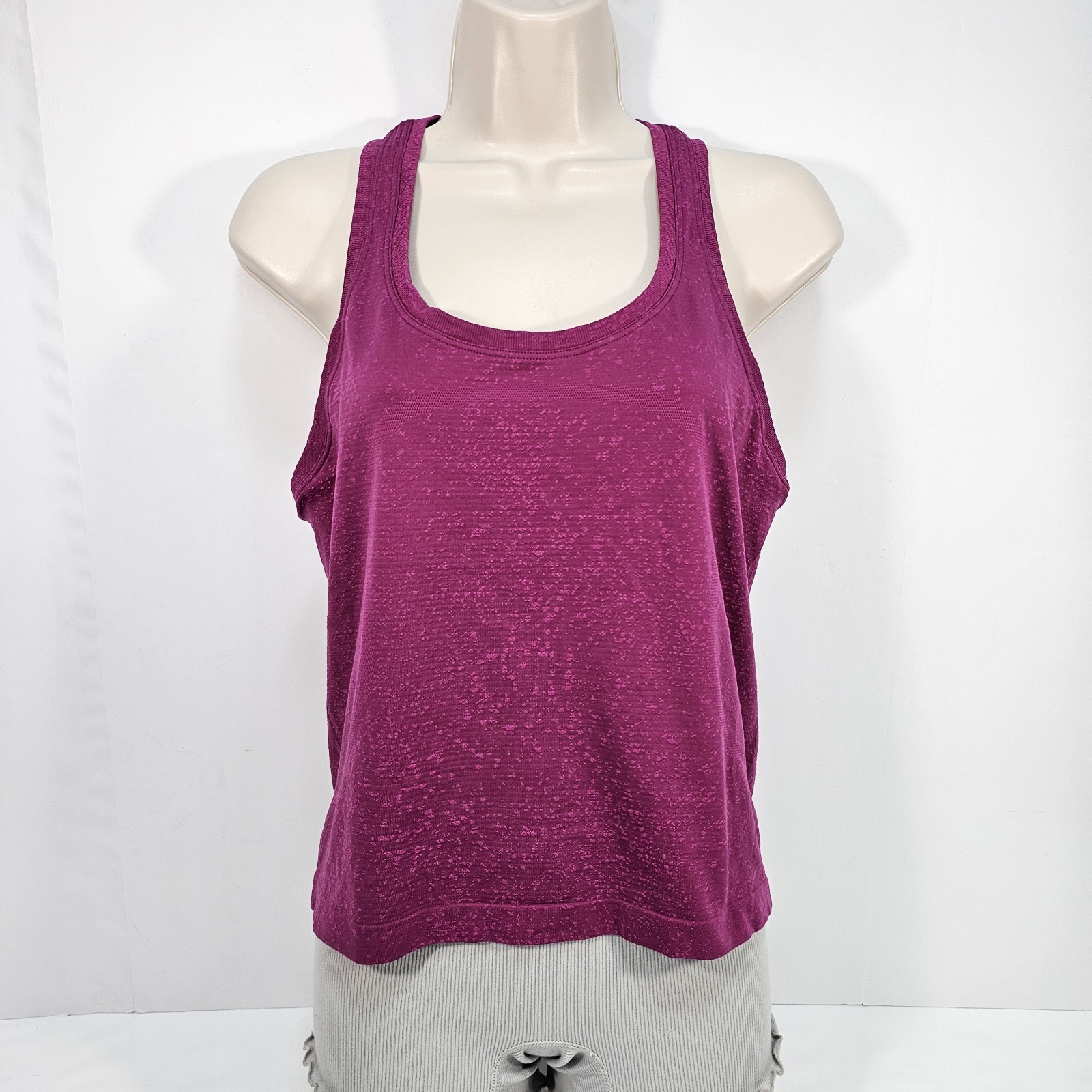 Lululemon Women Vivid Plum Purple Swiftly Tech Racerback Tank Race Length Top 8