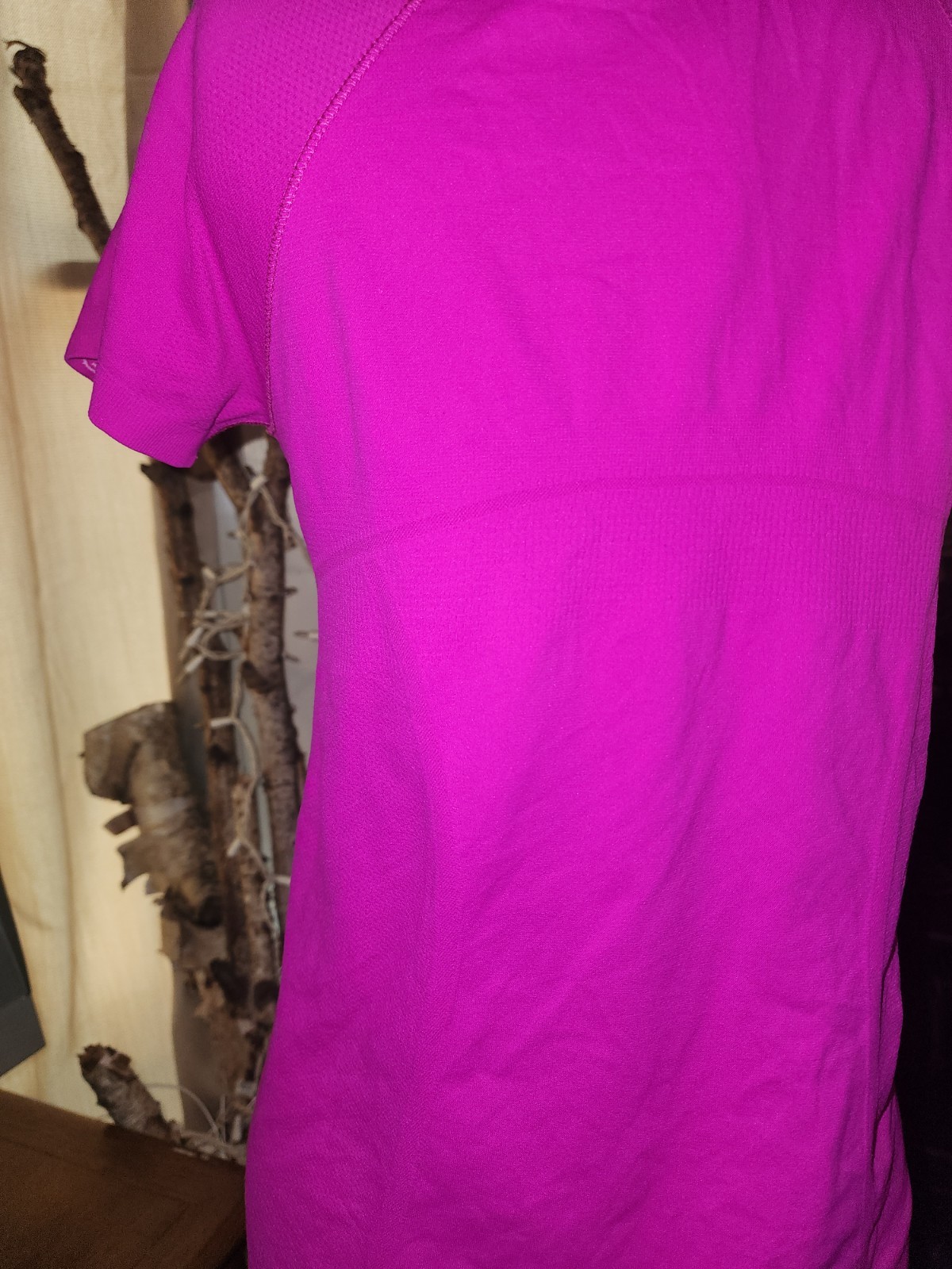 *no Tag* Athleta Pink Stretch Breathable Crew Neck Short Sleeve Running XS/Sm