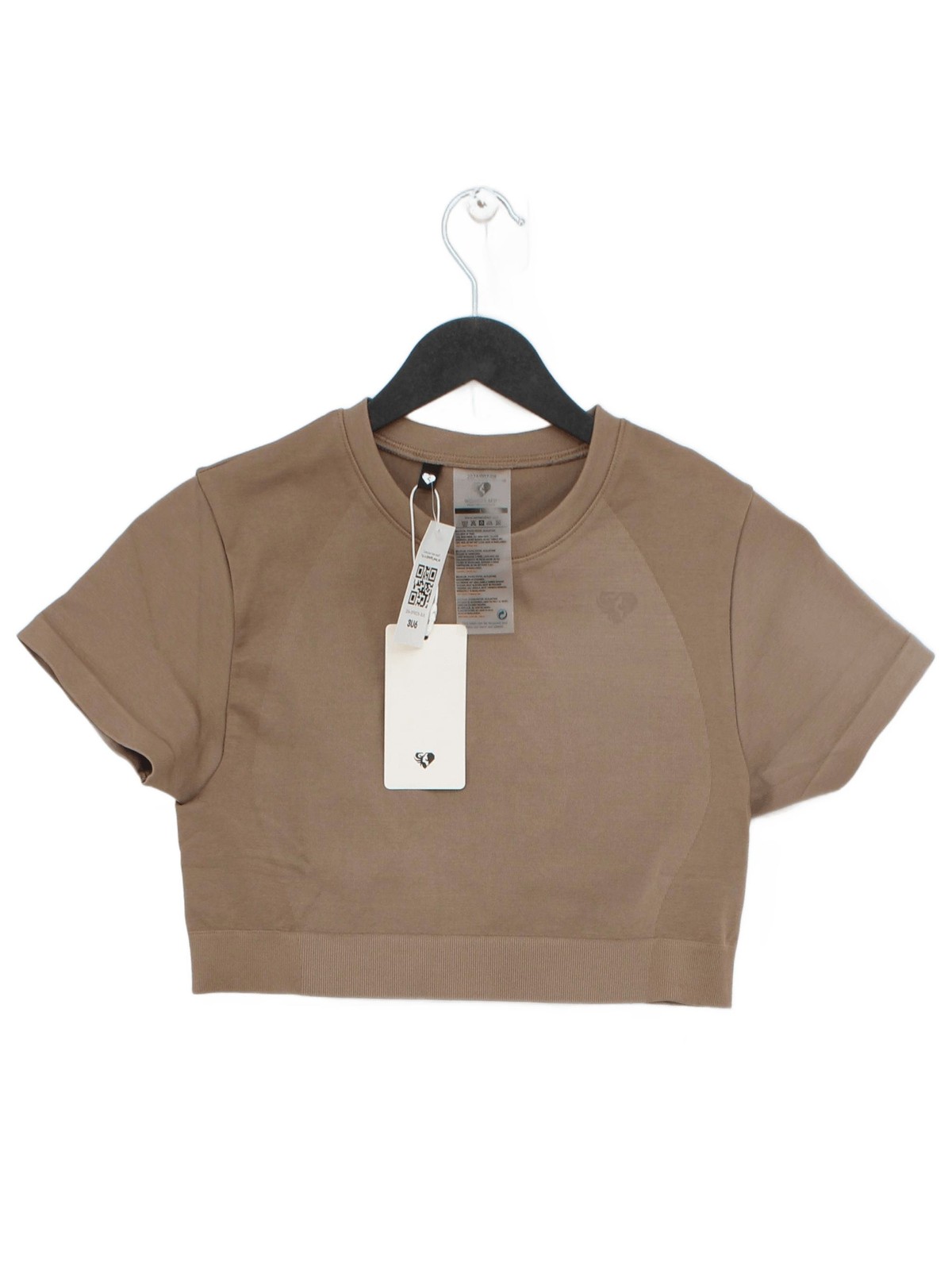 Women’s Best Women’s T-Shirt L Brown Nylon with Polyester, Elastane Basic