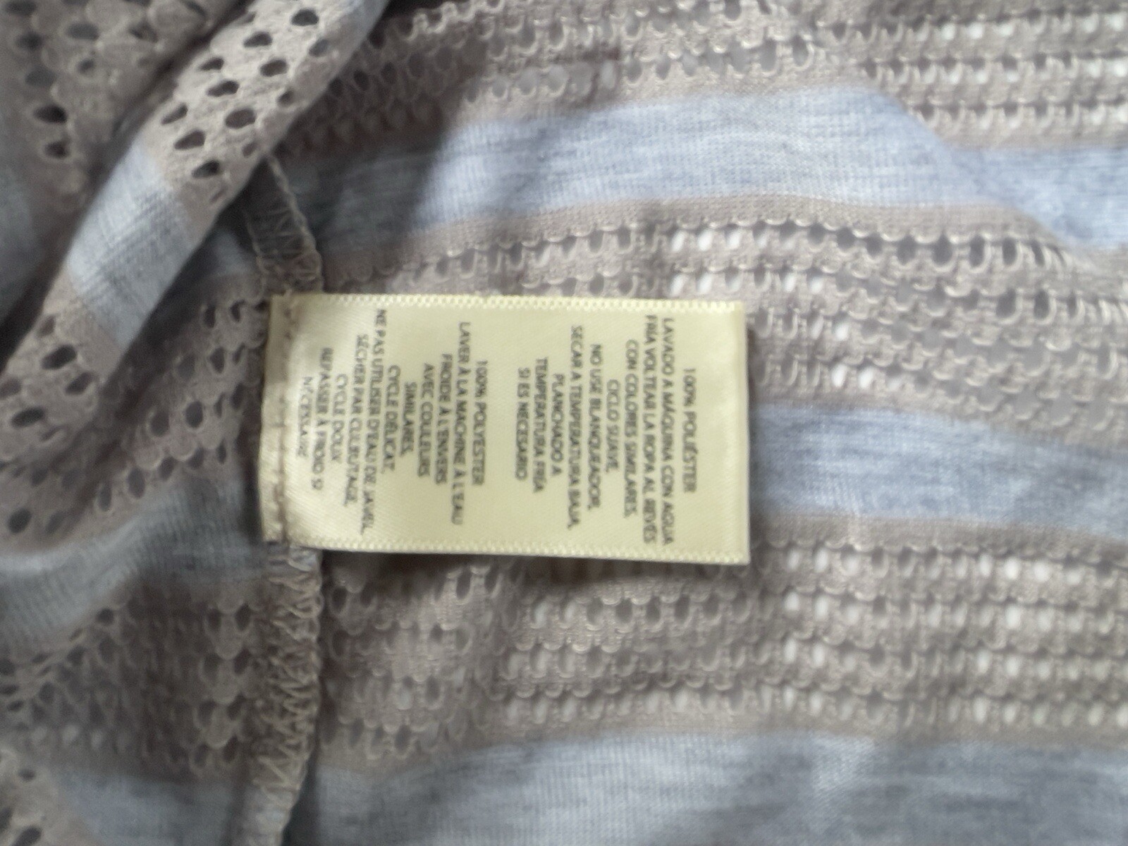 Max Studio Performance Clay Heather Breathable Top Open Back Thumbholes