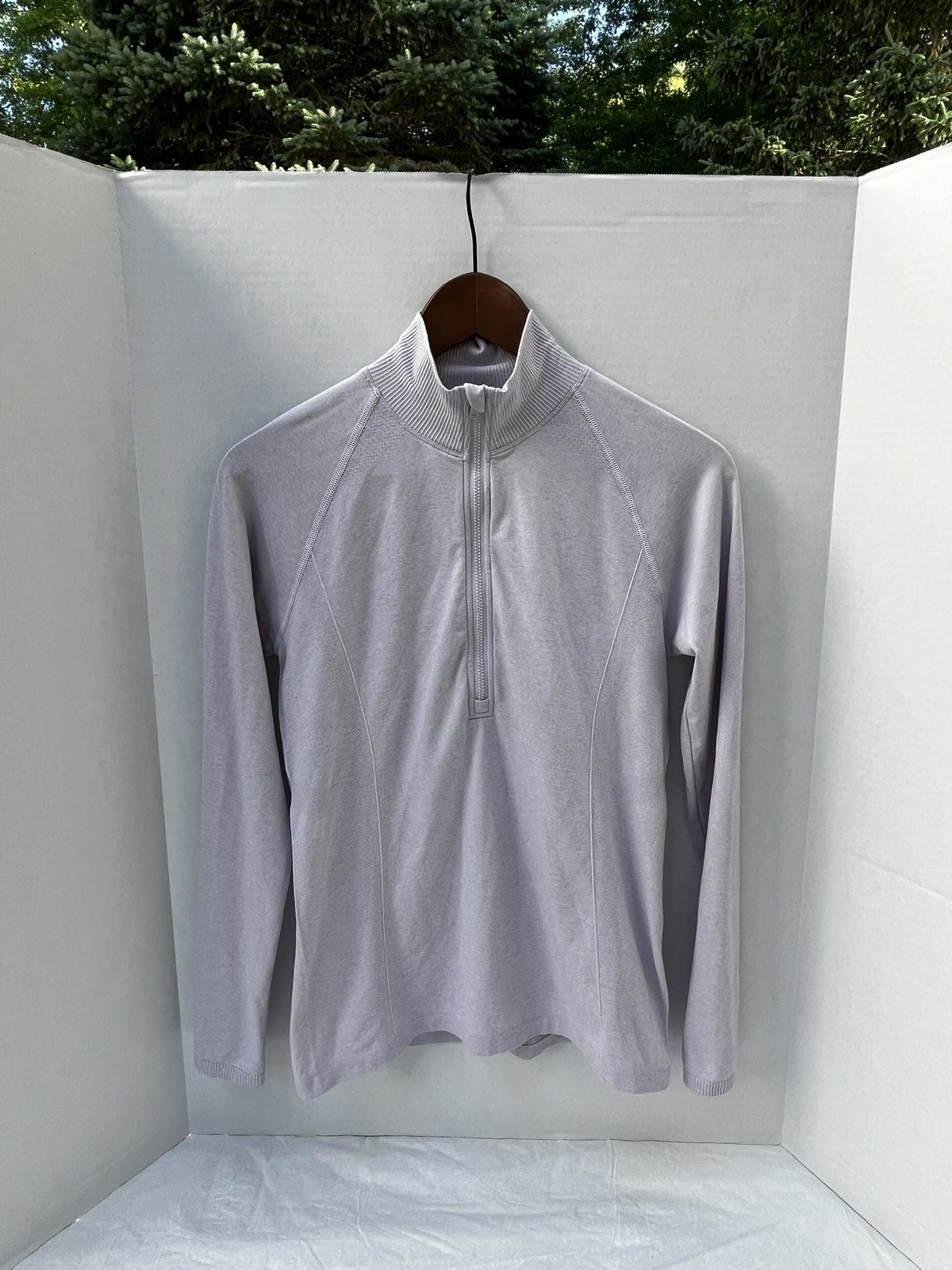 CALIA Mock Neck, Light Weight, 1/4 Zip Lilac Pullover Sz M