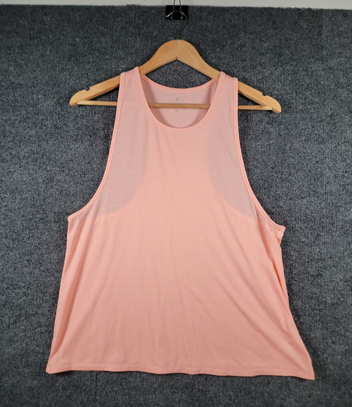 Athleta Tank Top Womens Medium Sleeveless High Low Essence Active Casual Peach