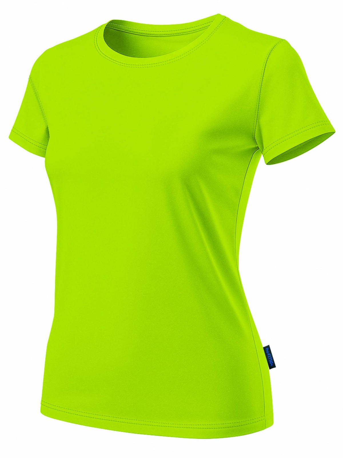 Womens Neon High Visibility Lightweight Running Shirt Workout UPF50+ Sun T-Shirt
