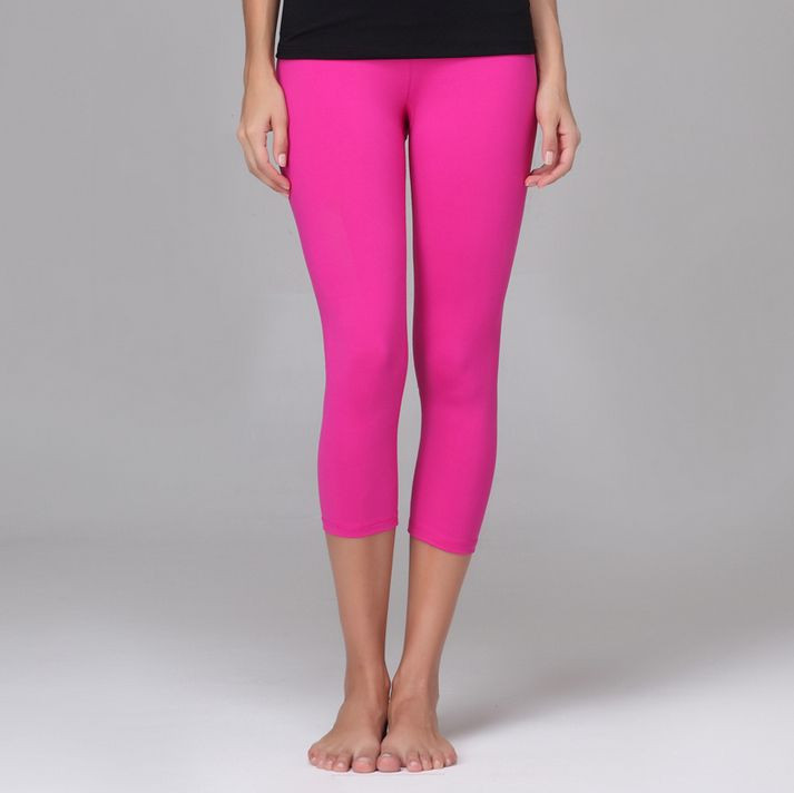 Pink Yoga Pants/Fitness Crop Pants/Leggings Size 4-Top Quality Designer’s