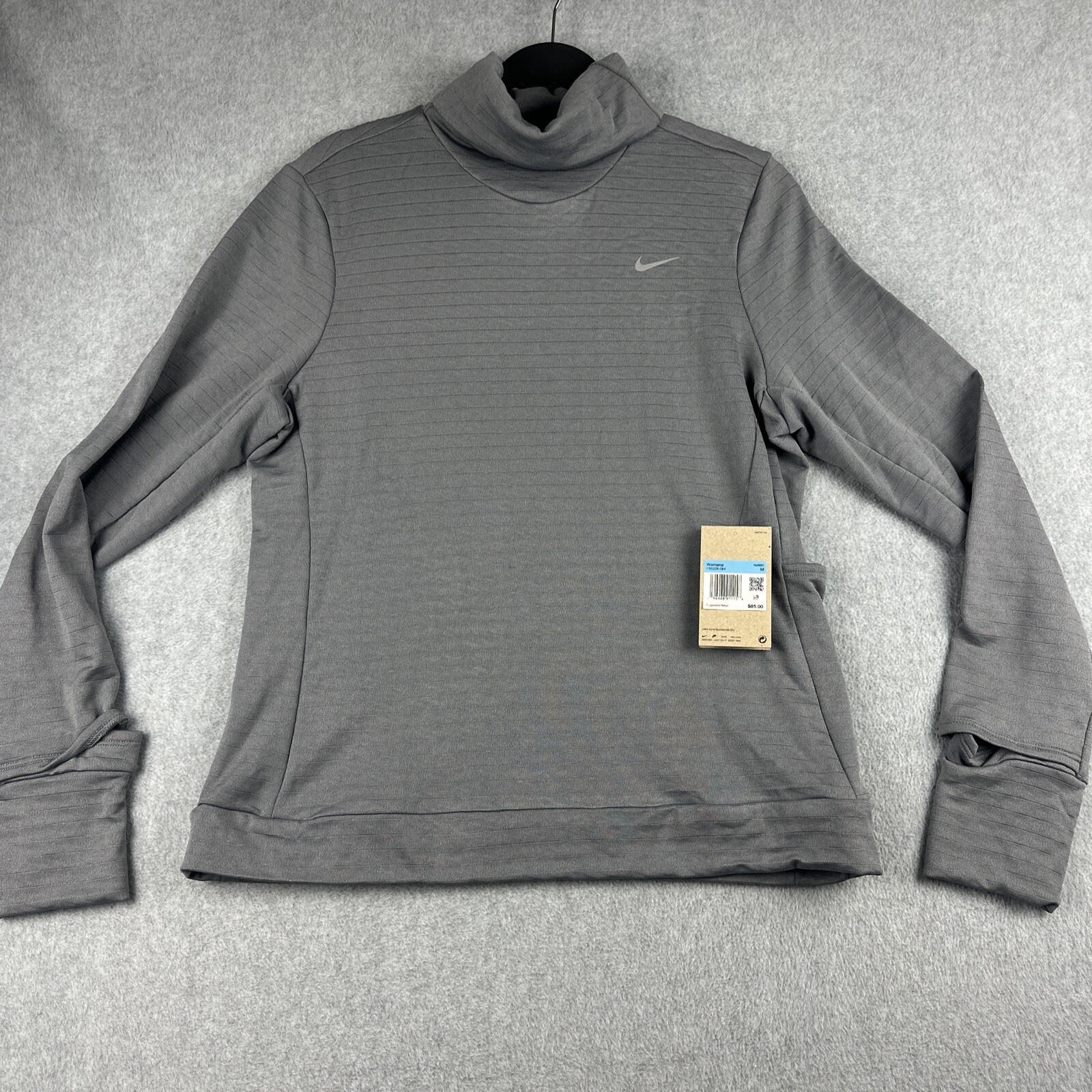 Nike Sweater Womens M Therma-FIT Swift Element Turtleneck Running Top FB5306-084