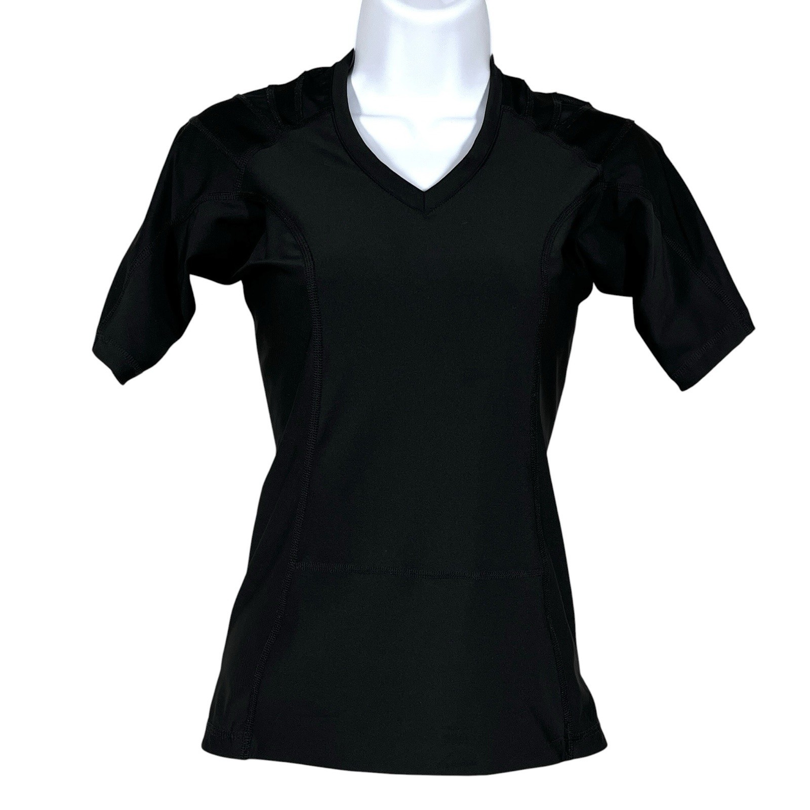 AlignMed Anodyne Posture Shirt Womens S Black Compression PowerMesh Tech