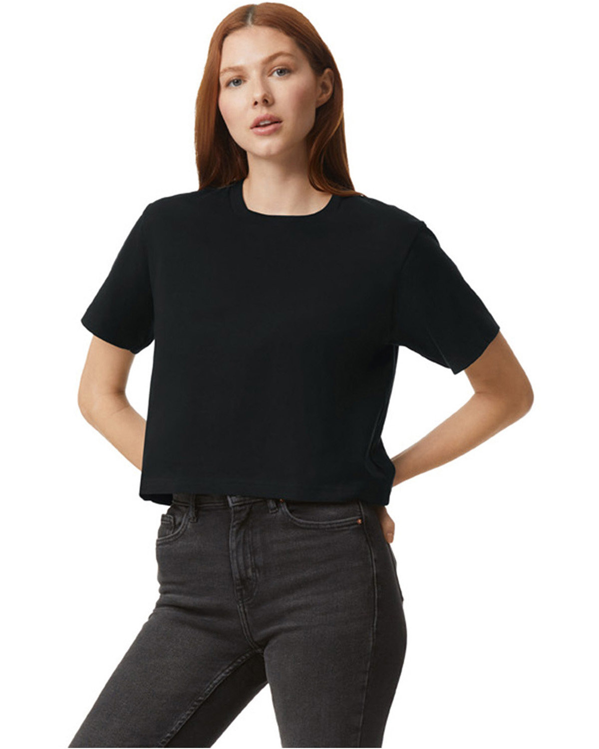 5 Pack Of American Apparel Ladies Fine Jersey Boxy Stylish Casual T-Shirt 102AM